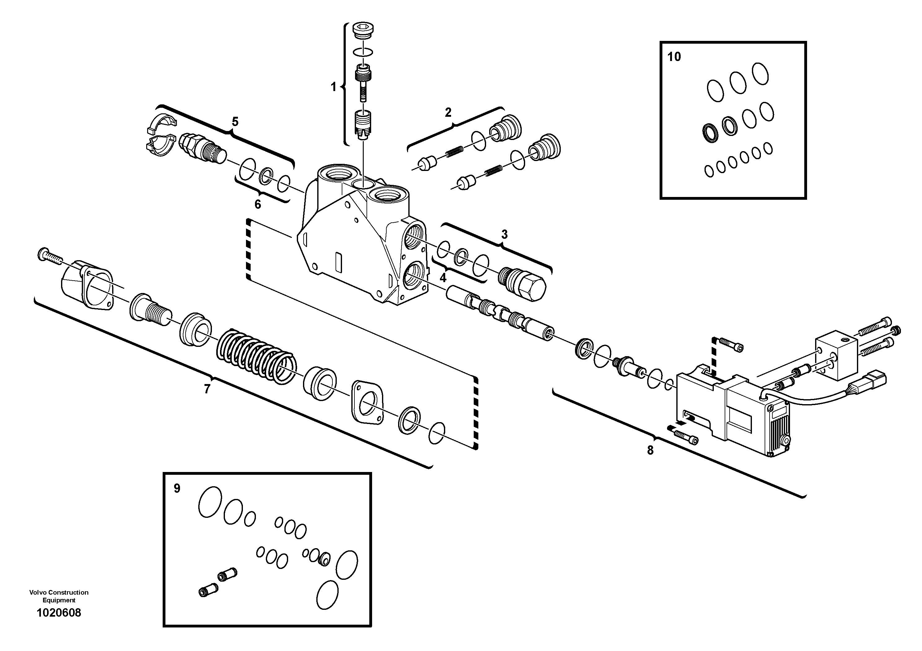 Valve section — volvo parts diagram