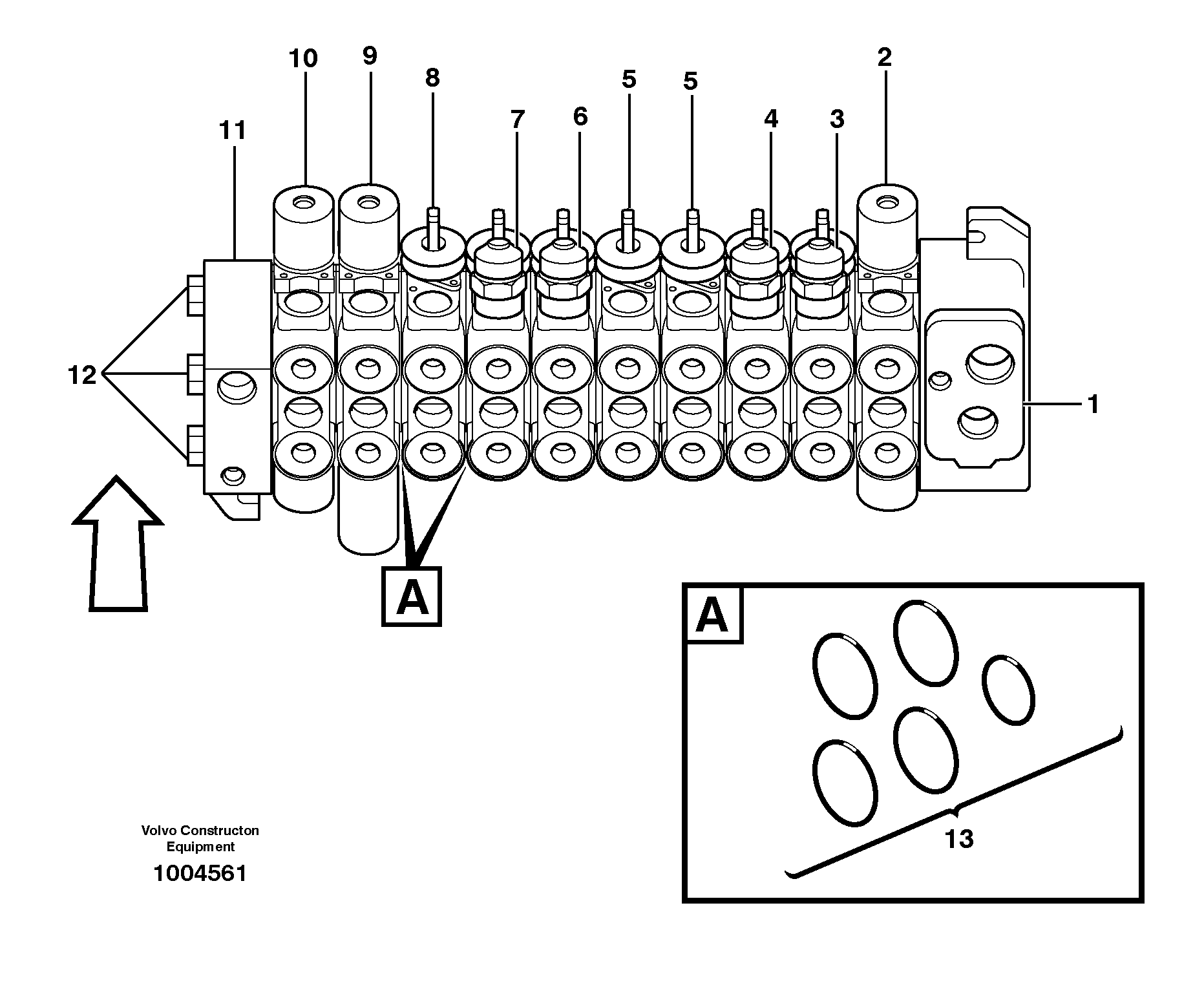 Valve body — volvo parts diagram