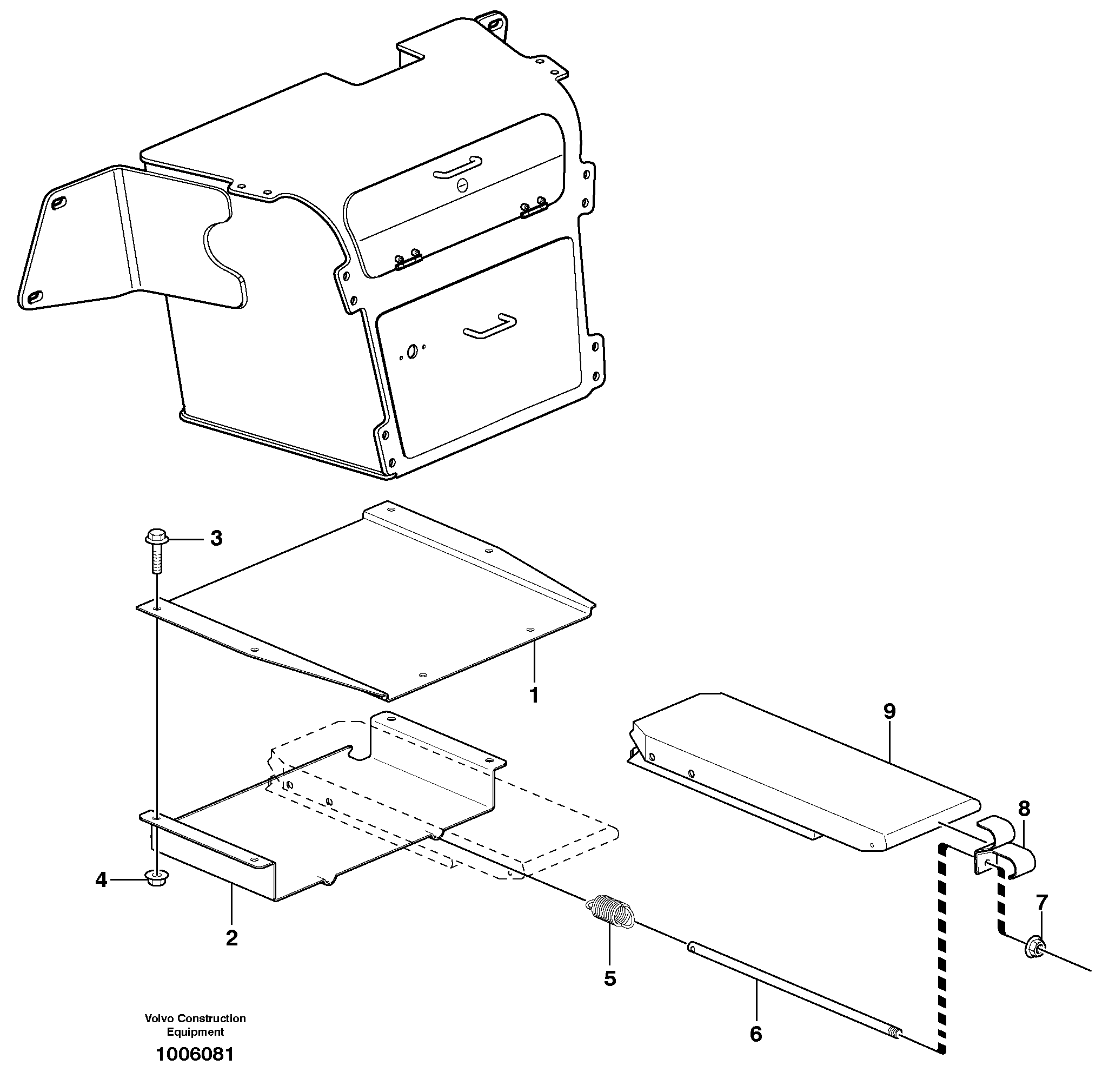 Stop block holder — volvo parts diagram