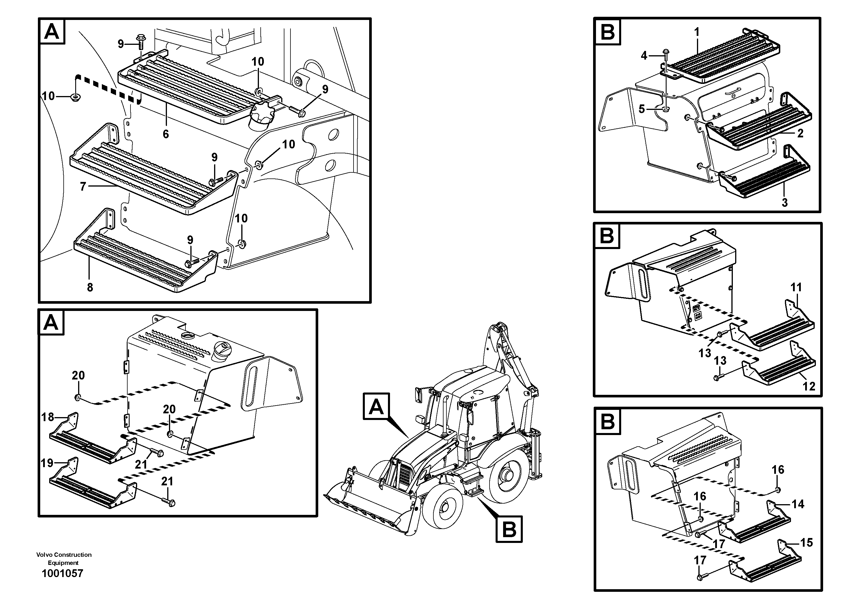 Foot step — volvo parts diagram