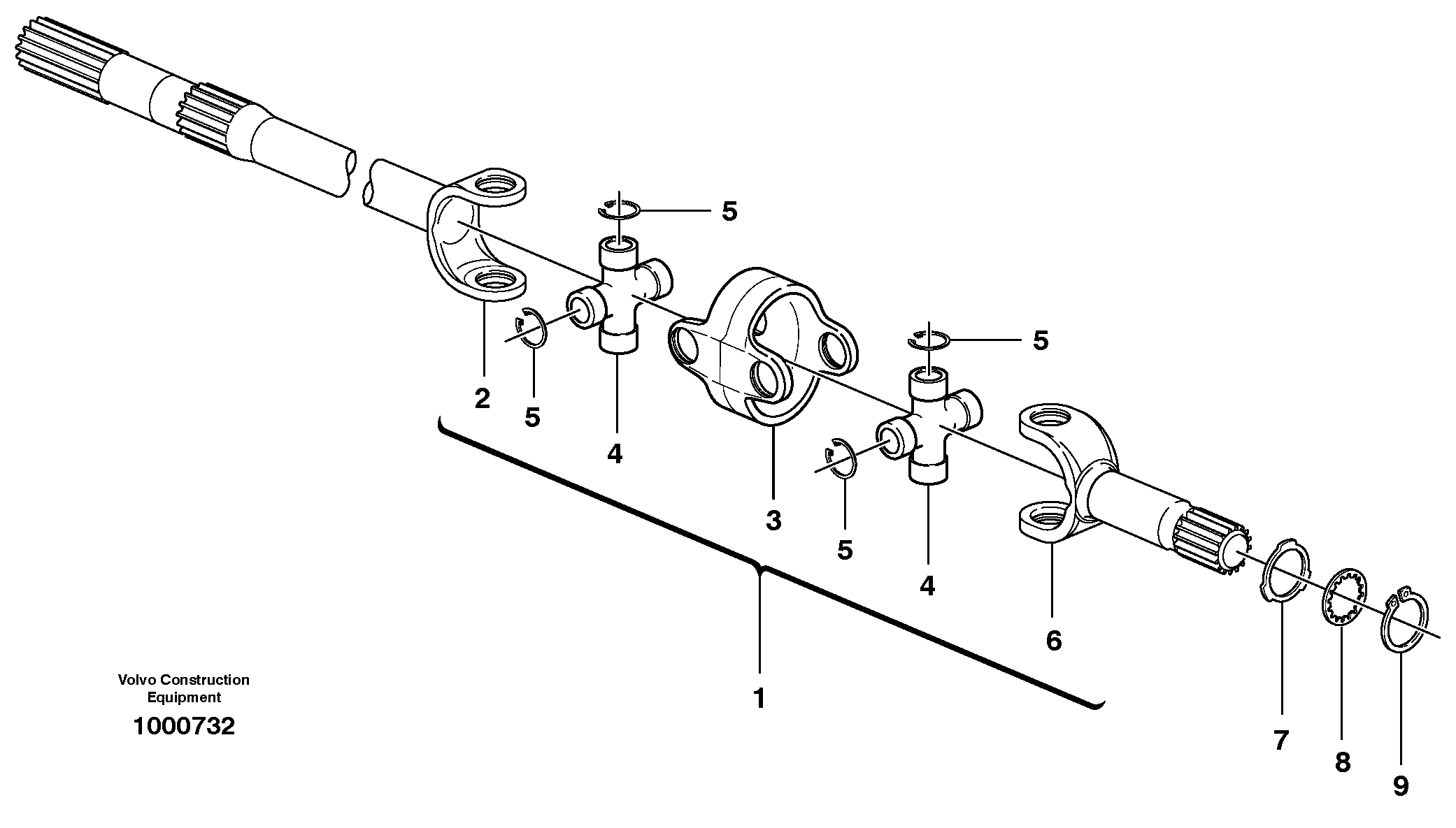 Drive axle  11891270 — volvo parts diagram
