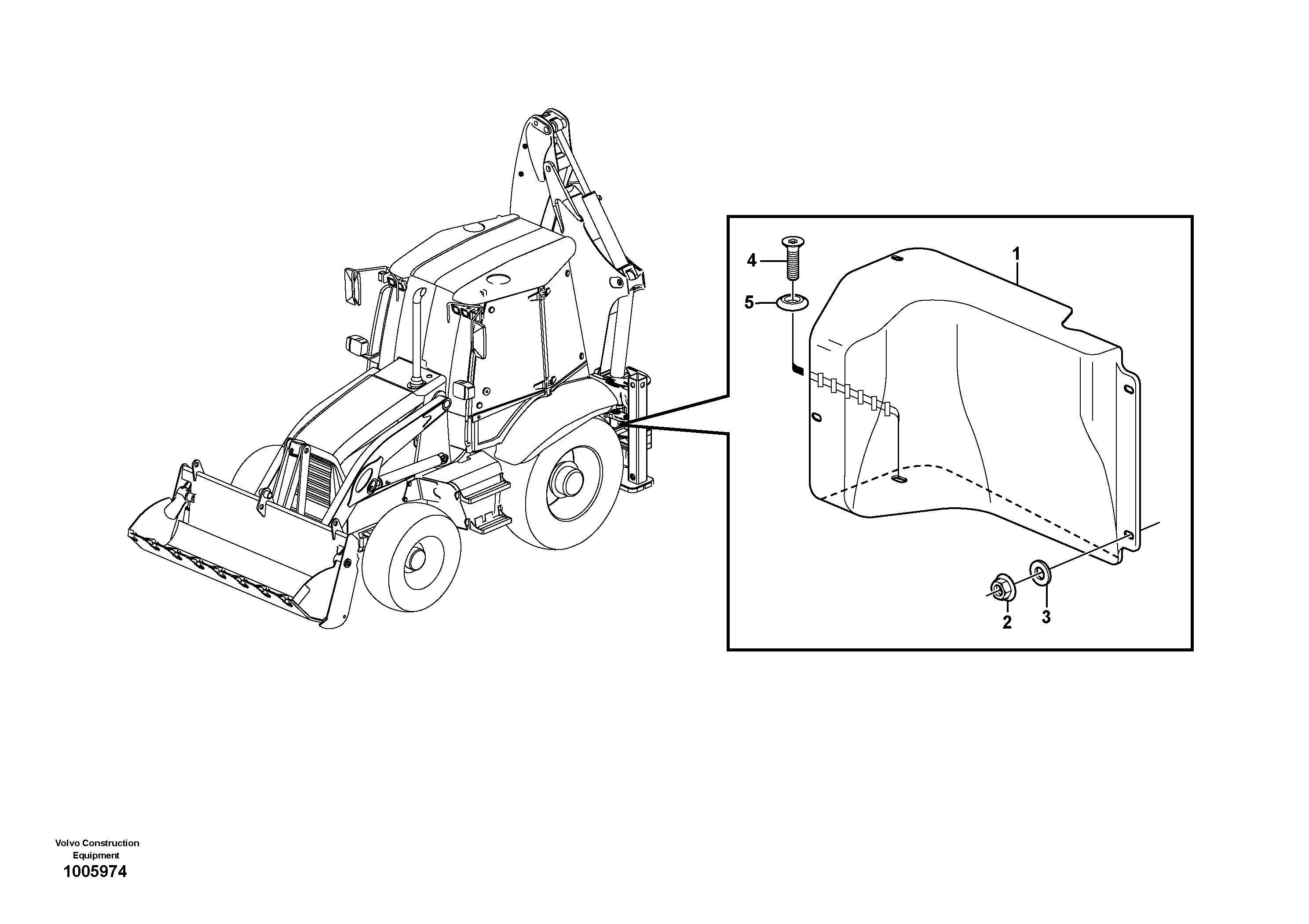 Splashguards, protective plates — volvo parts diagram