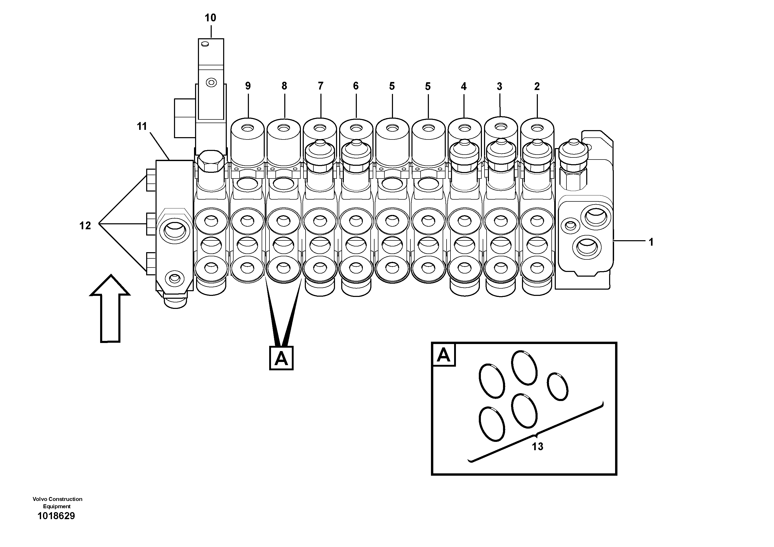 Valve body — volvo parts diagram