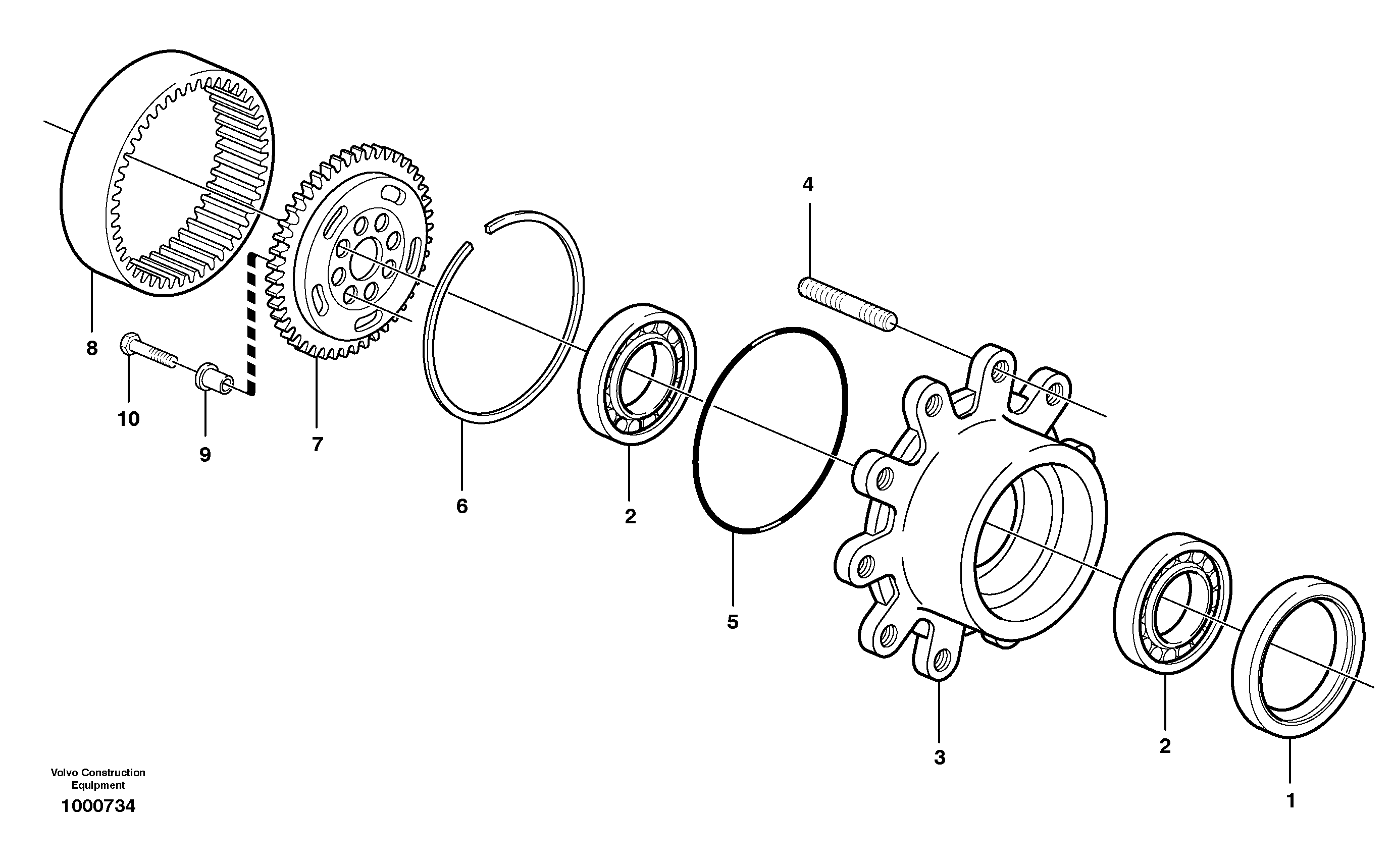 Wheel hub  11891270 — volvo parts diagram