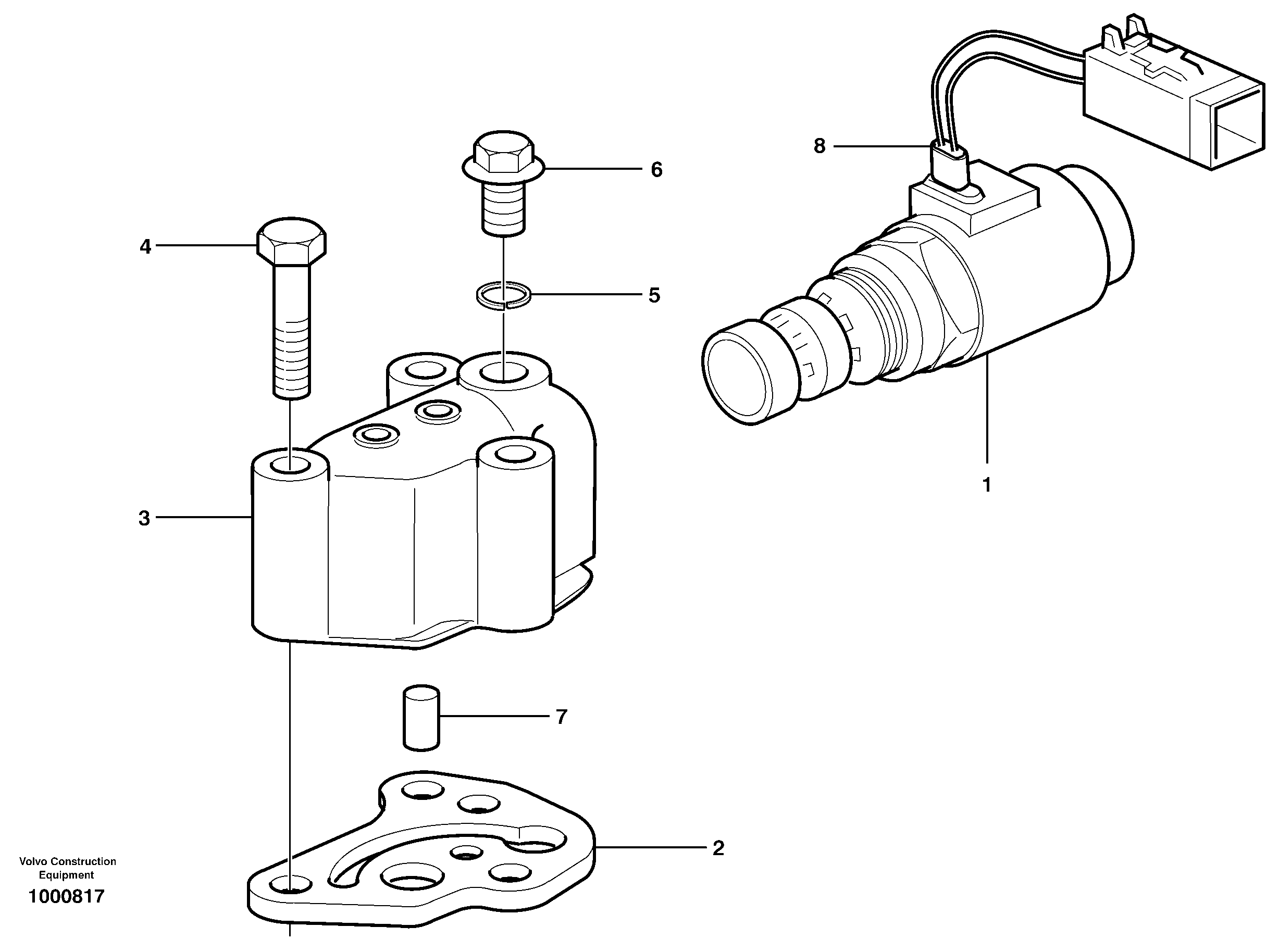 Solenoid valve 4wd  11891209 — volvo parts diagram