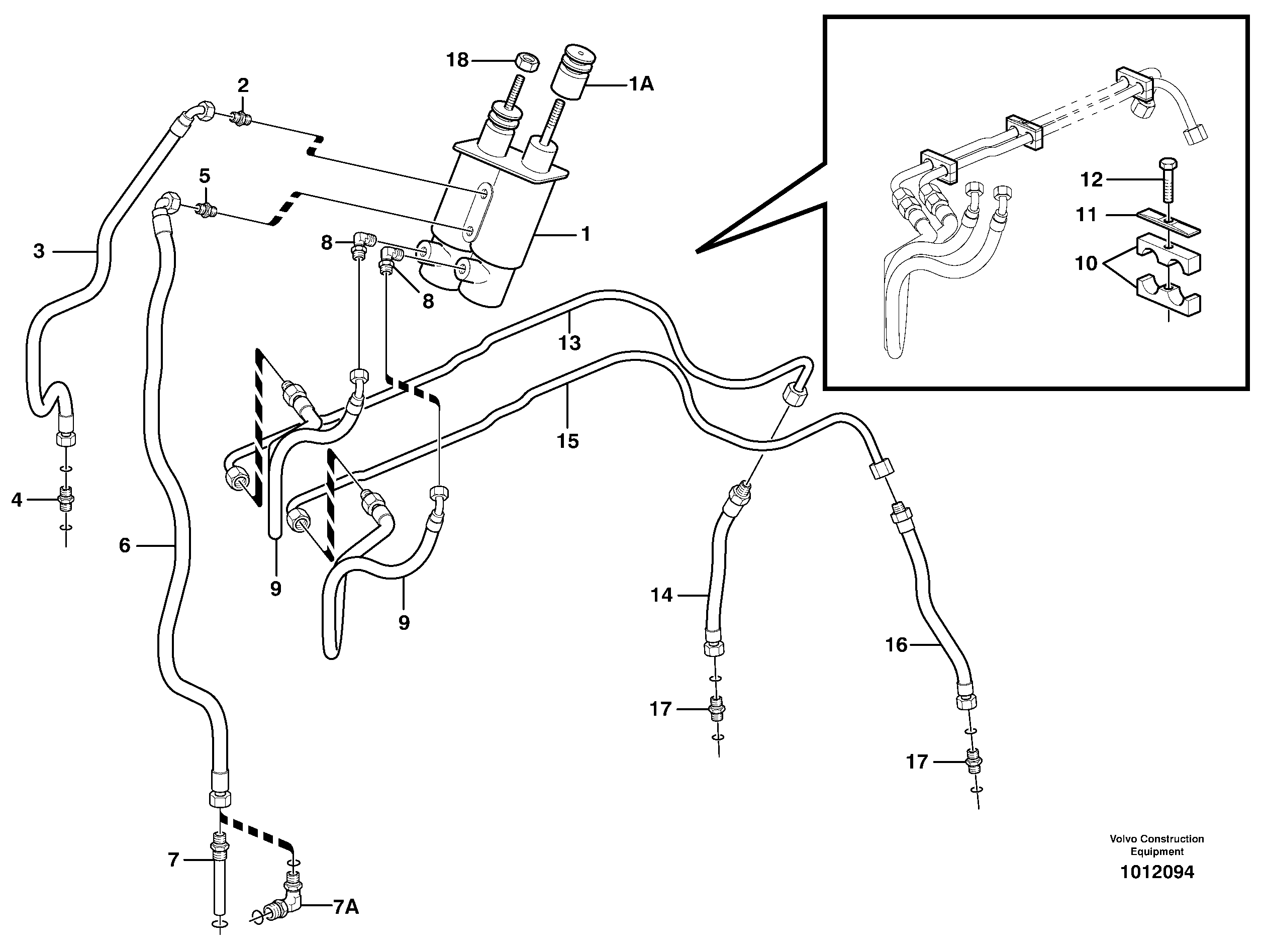 Wheel brake, rear — volvo parts diagram
