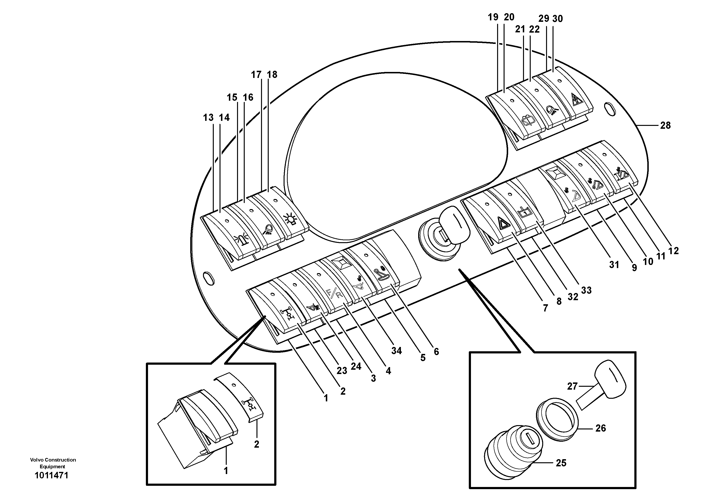 Switch — volvo parts diagram