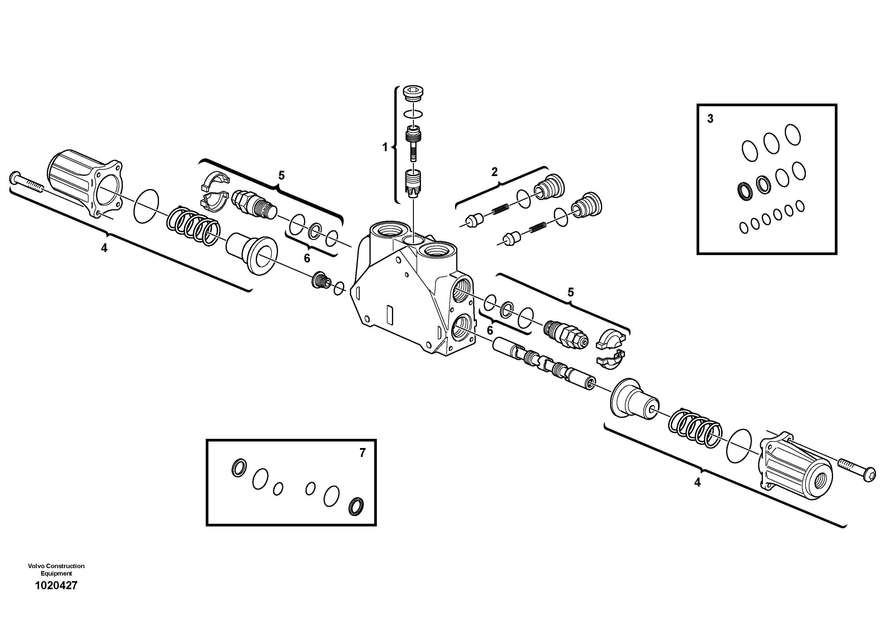 Valve section — volvo parts diagram