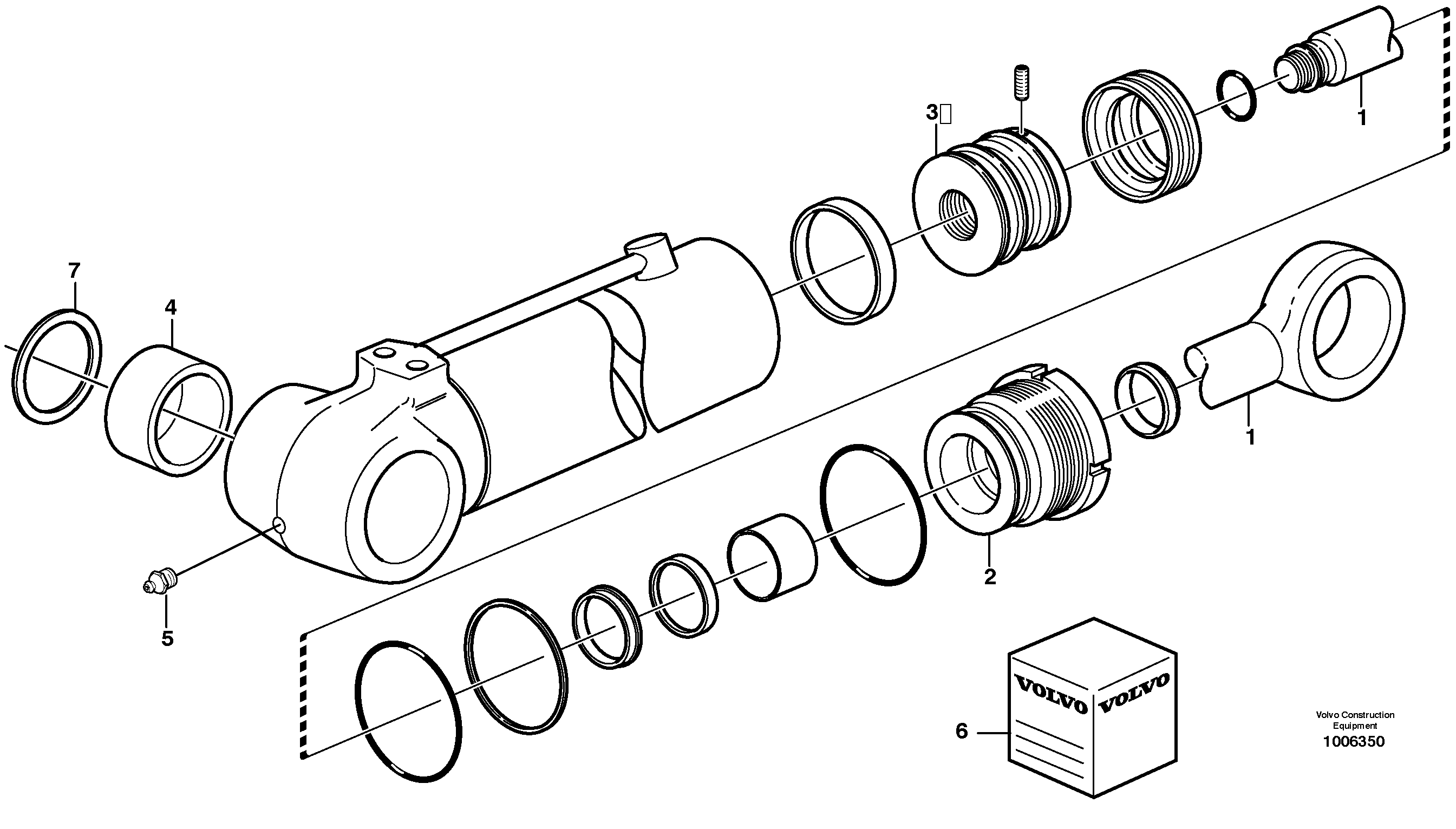 Stabiliser cylinder — volvo parts diagram