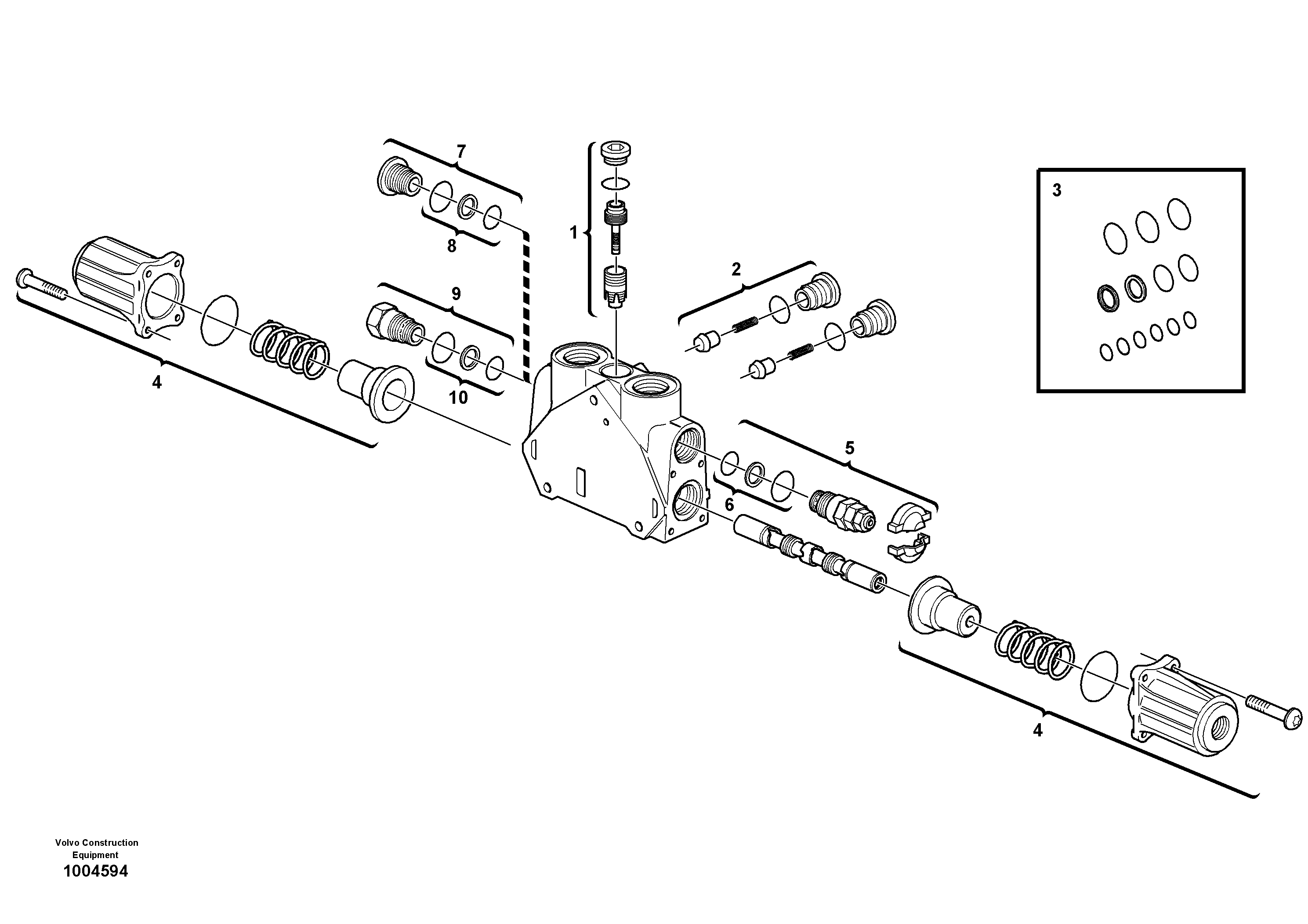 Valve section — volvo parts diagram