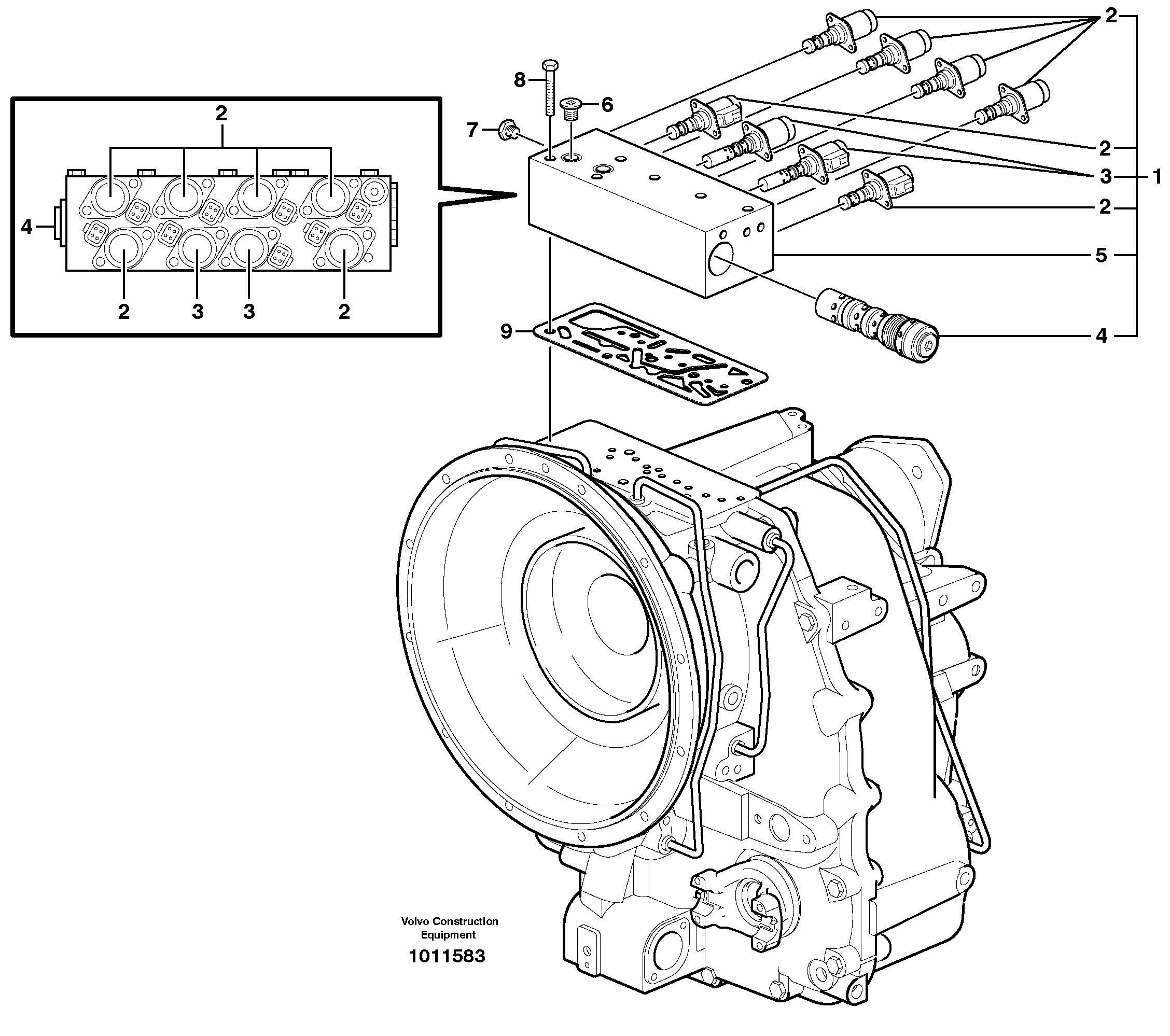 Control valve  11891255 — volvo parts diagram