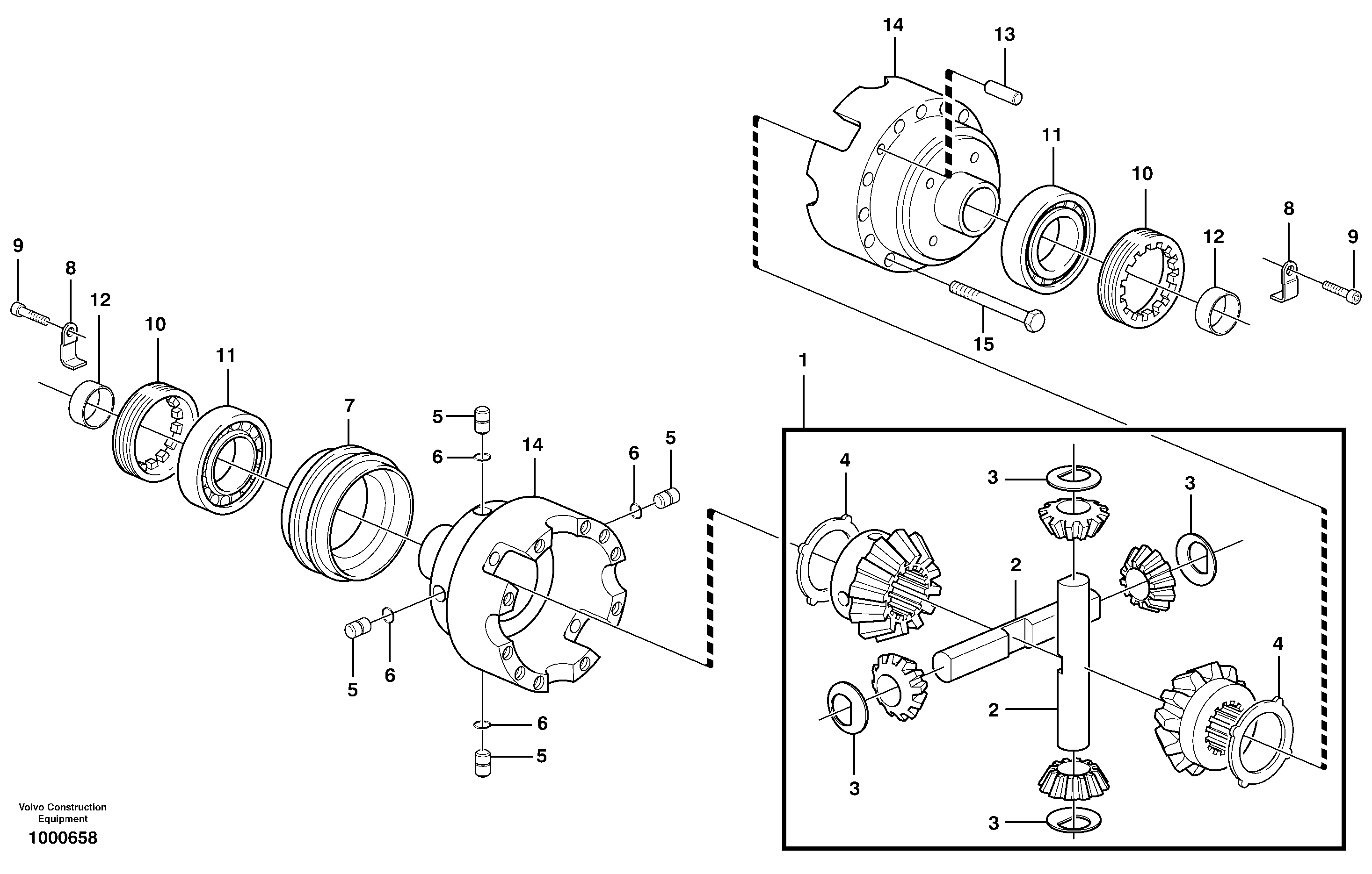 Differential. Rear  11891270 — volvo parts diagram