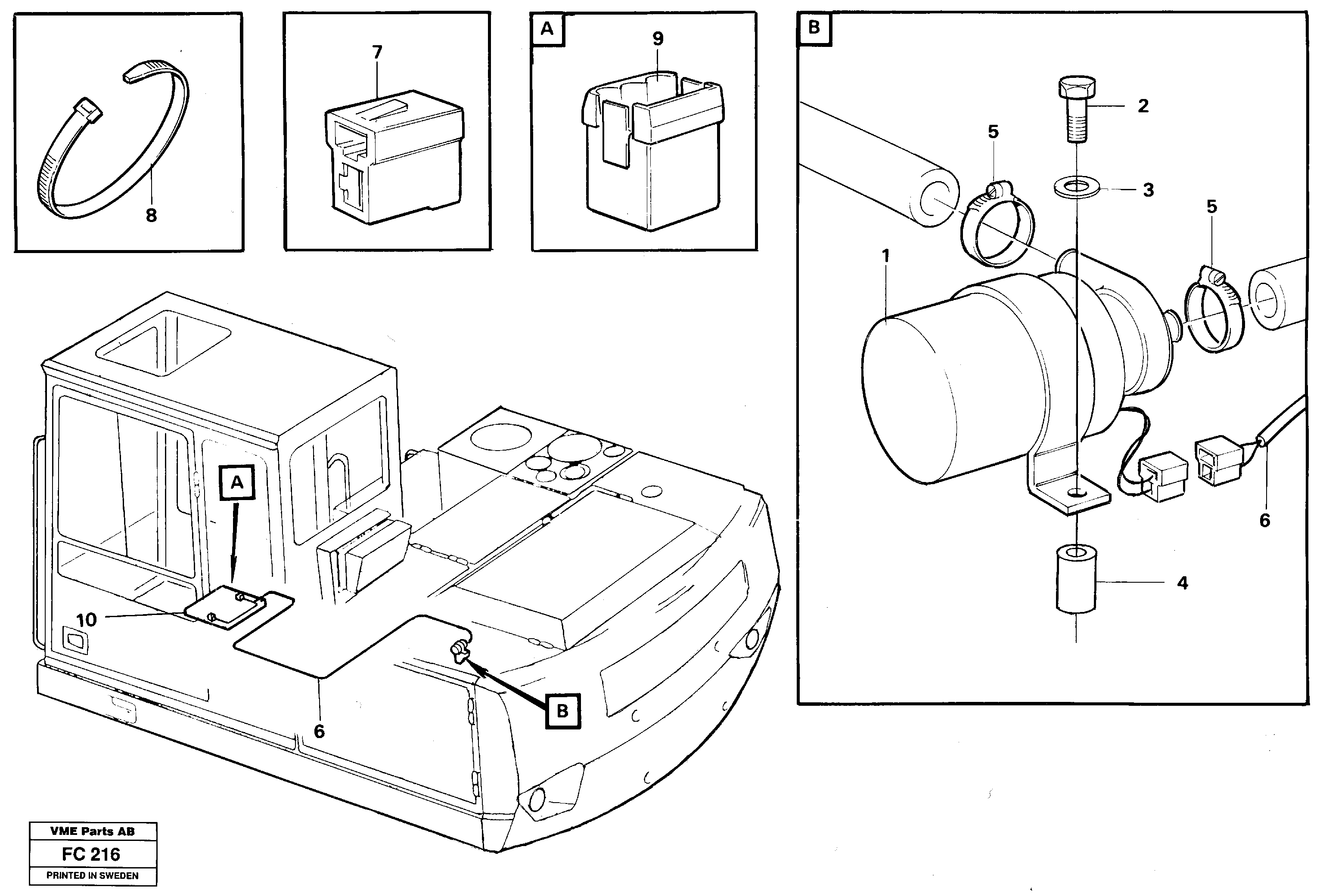 Cirkulation pump  14254125 — volvo parts diagram