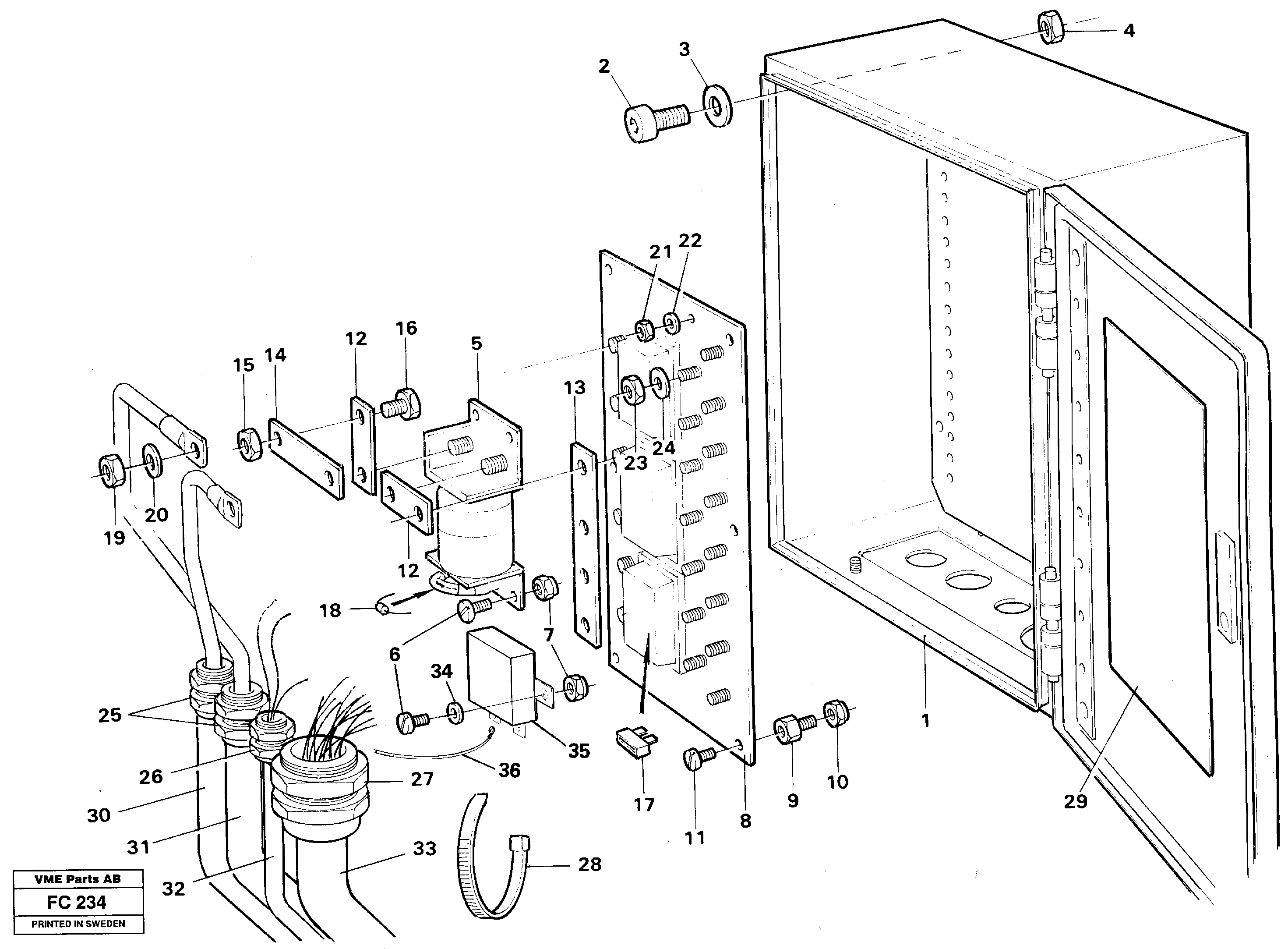 Main fuse box — volvo parts diagram