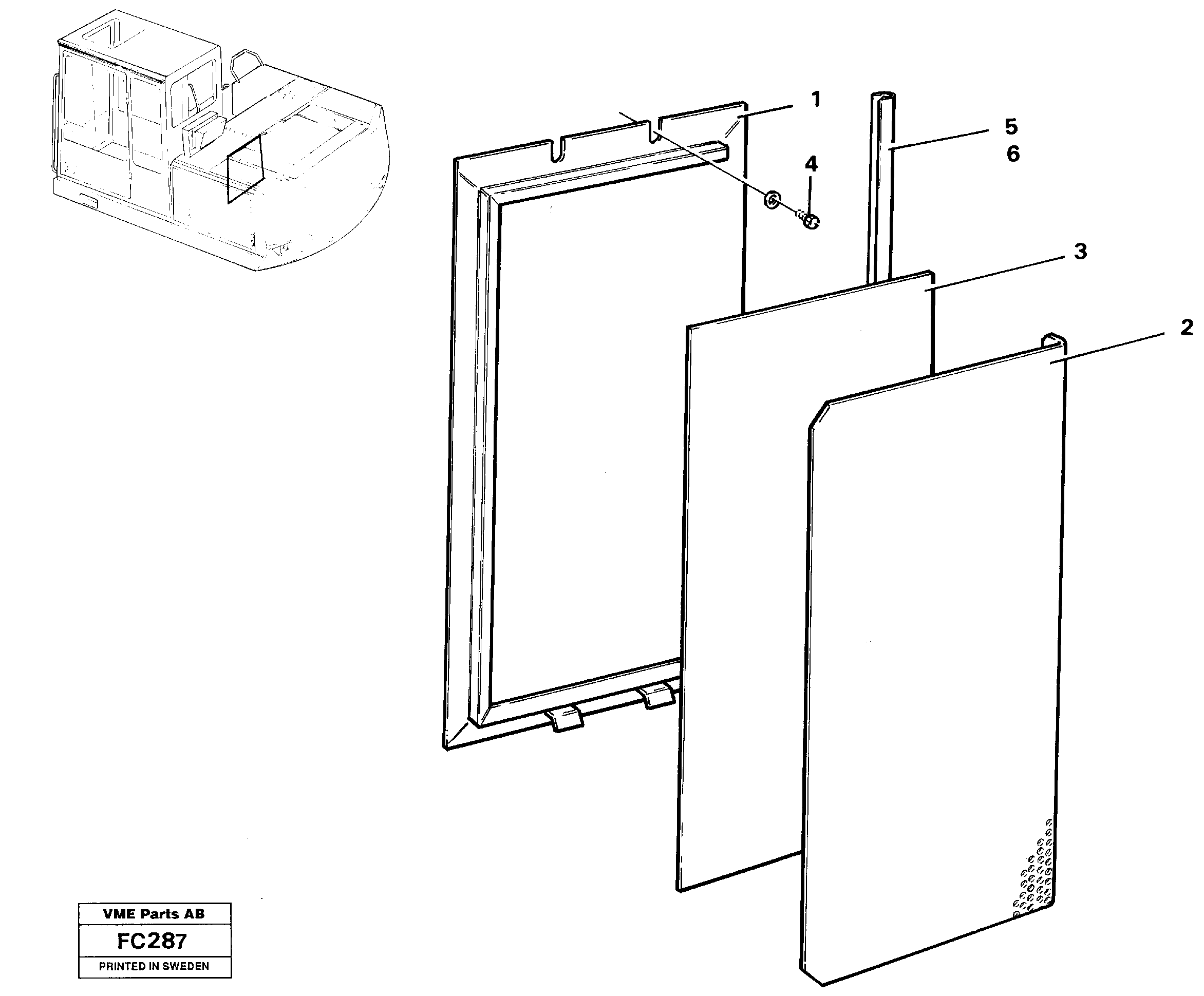 Hatch, engine — volvo parts diagram
