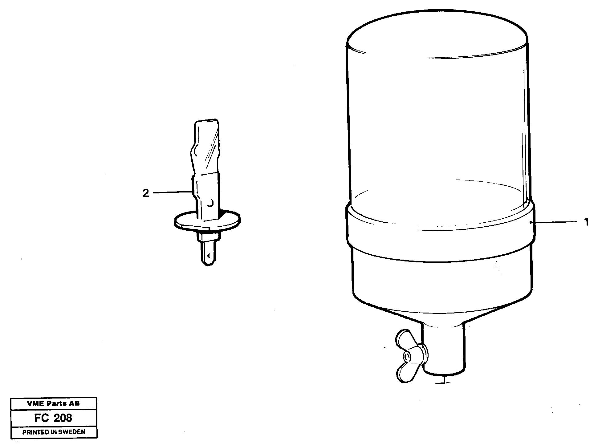 Rotating beacon  14246276 — volvo parts diagram