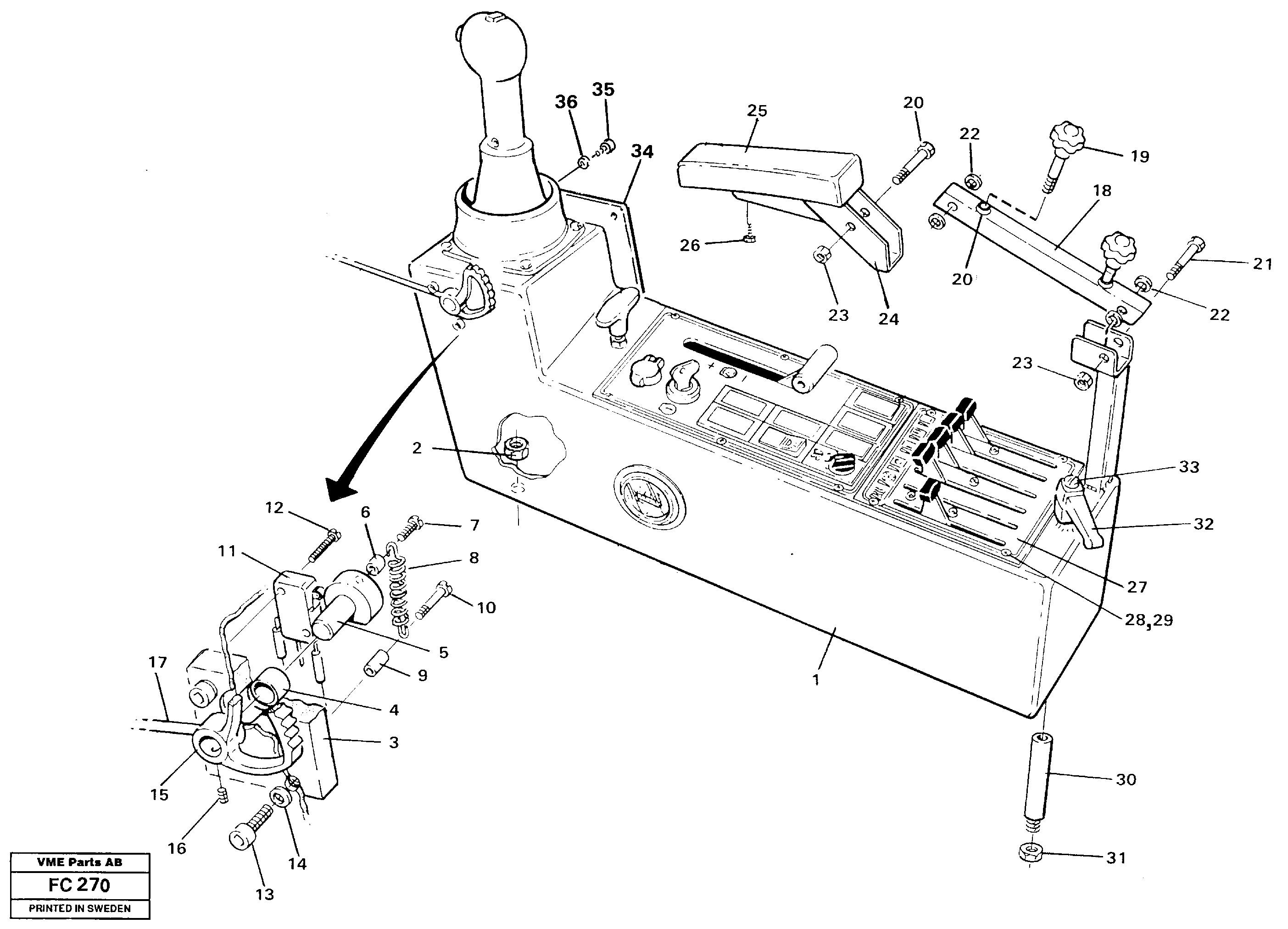 Side panel, left — volvo parts diagram