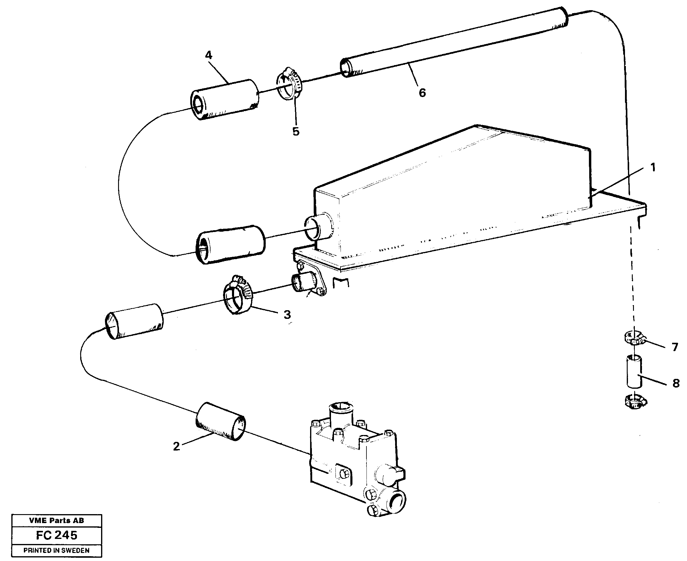 Cooling system — volvo parts diagram