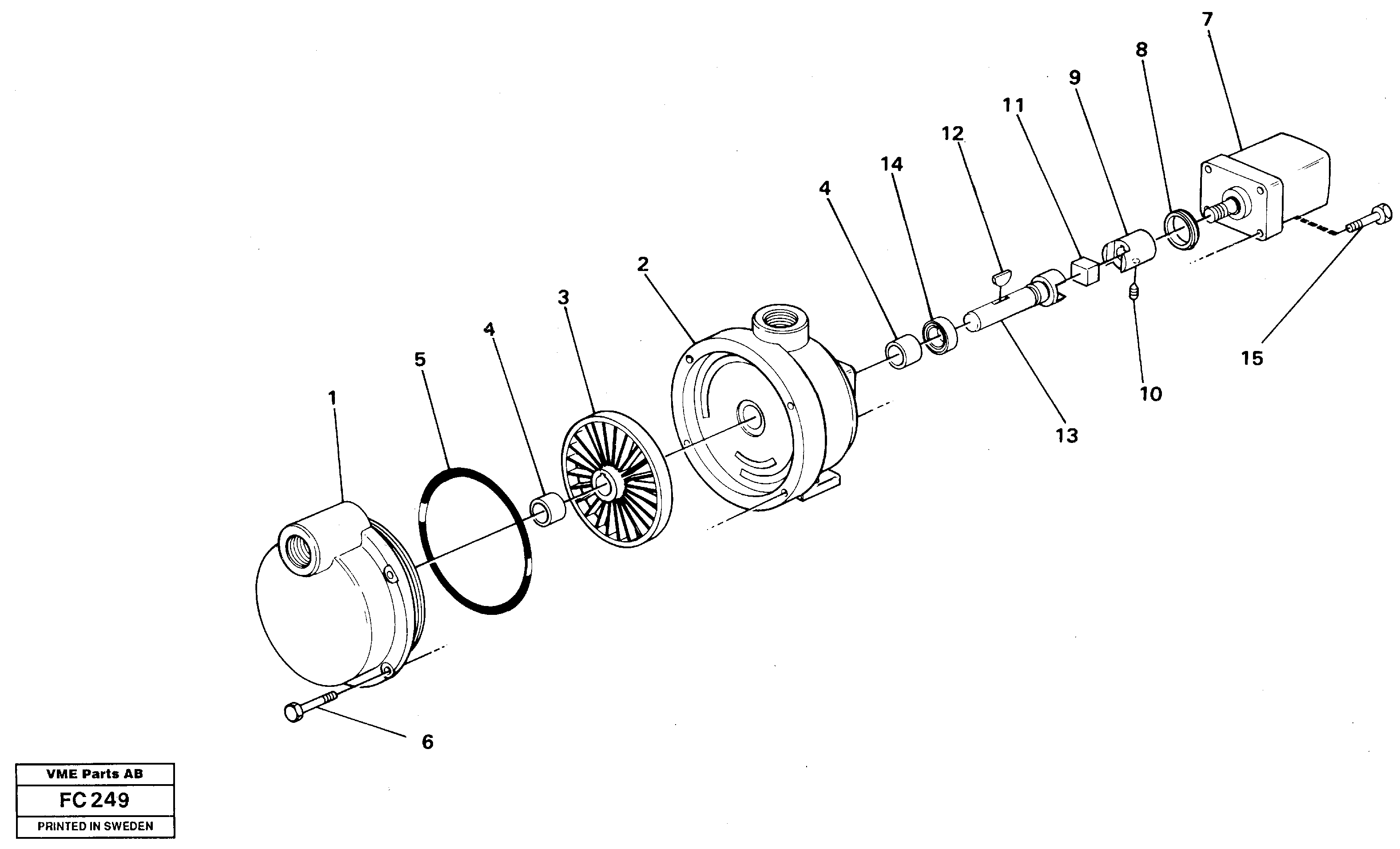 Fuel filling pump, el. — volvo parts diagram