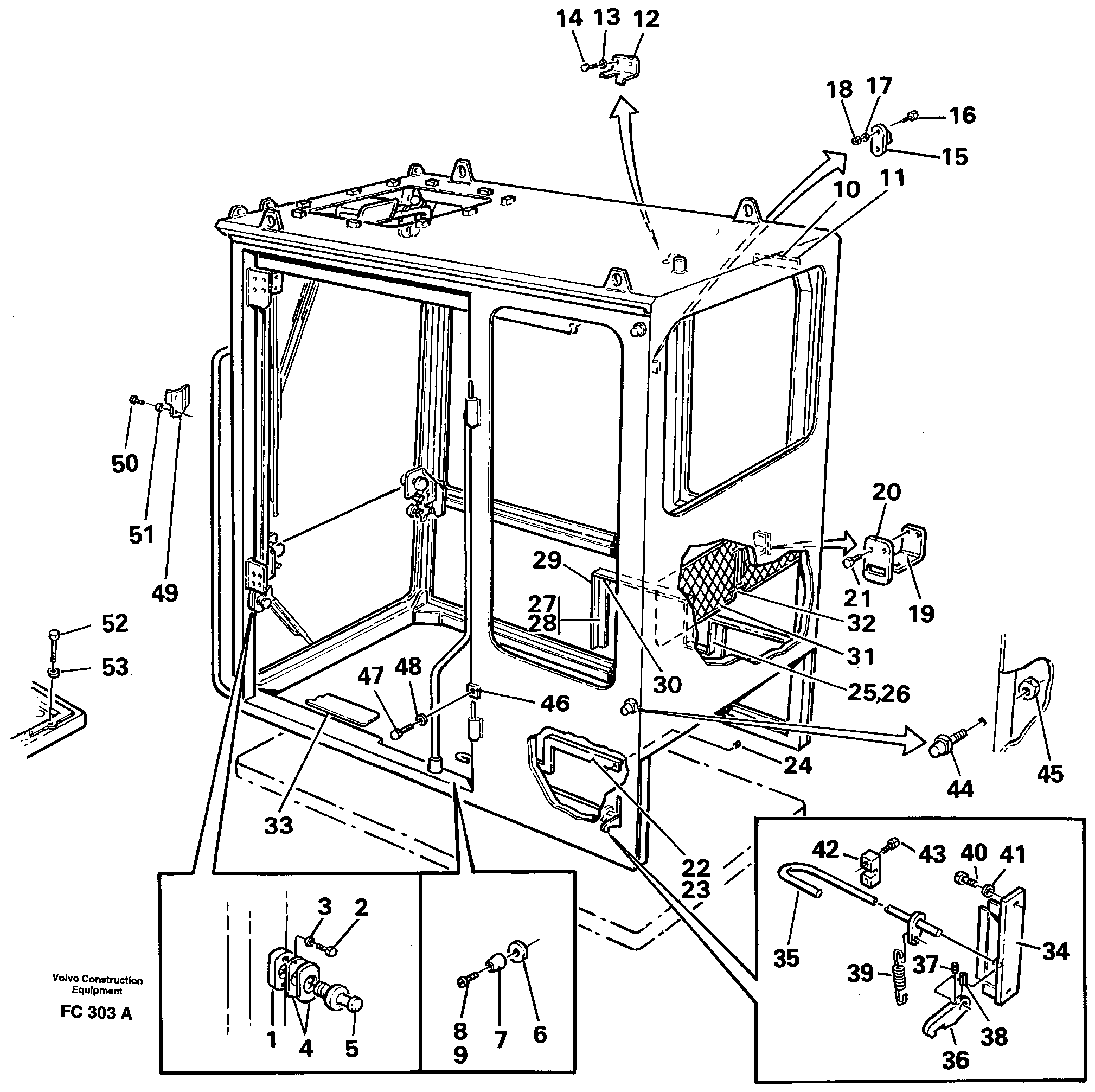 Interior components — volvo parts diagram