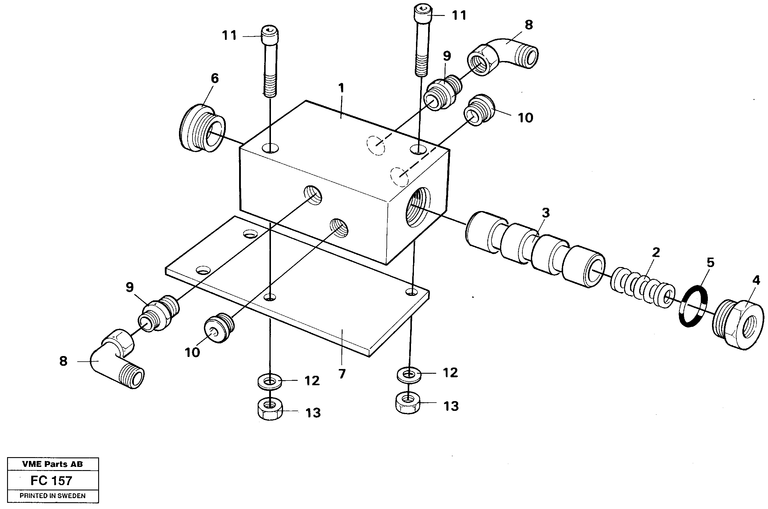 Relay valve,hammer — volvo parts diagram