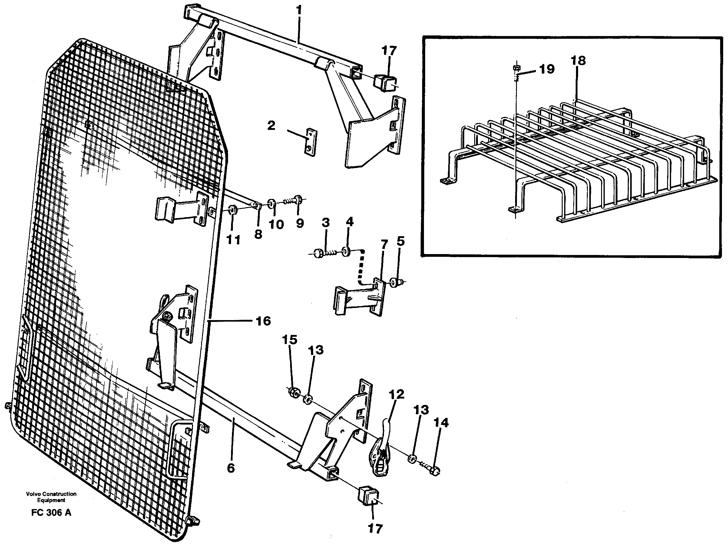 Windscreen protection  14259352,14252611 — volvo parts diagram