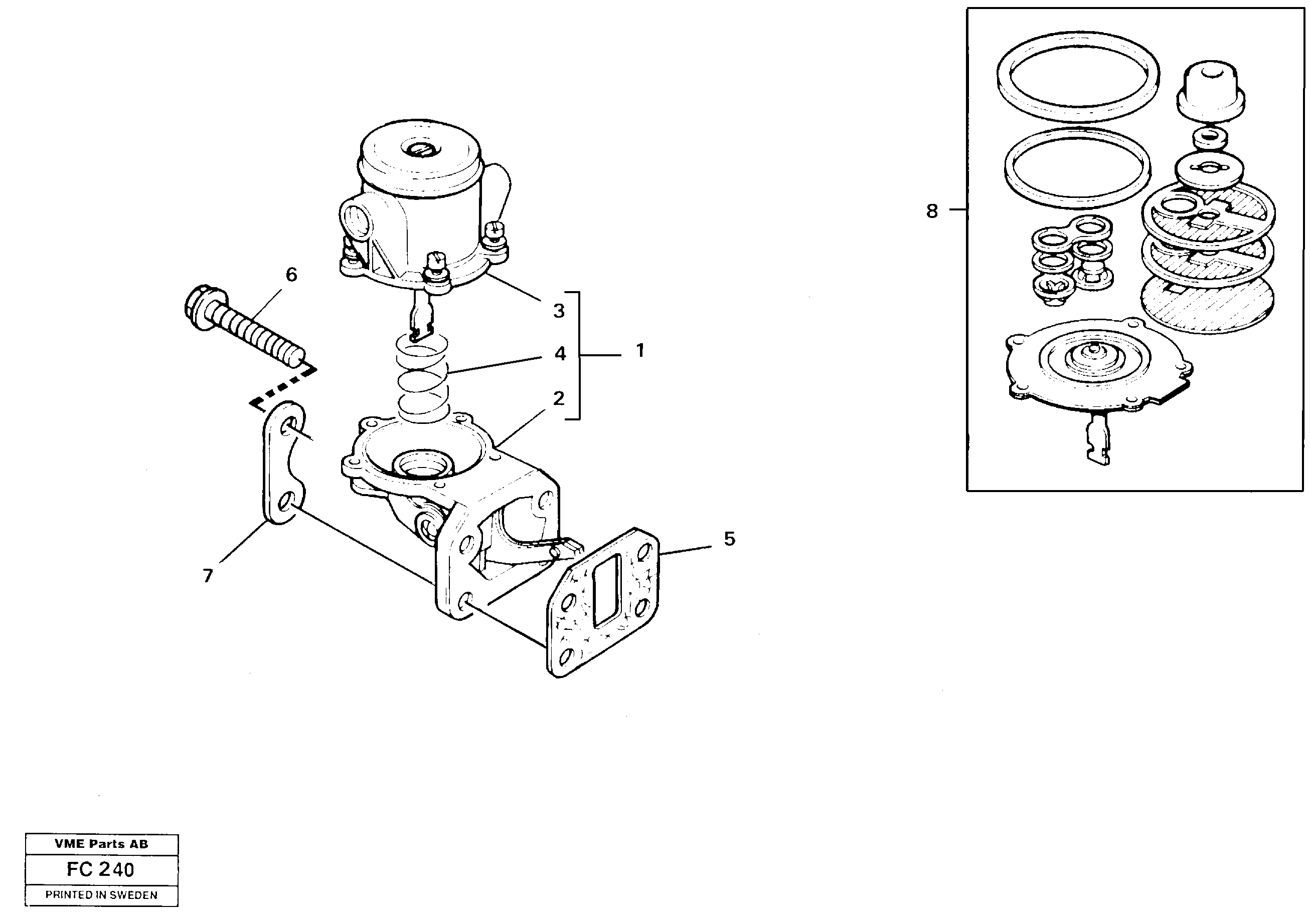 Feed pump — volvo parts diagram
