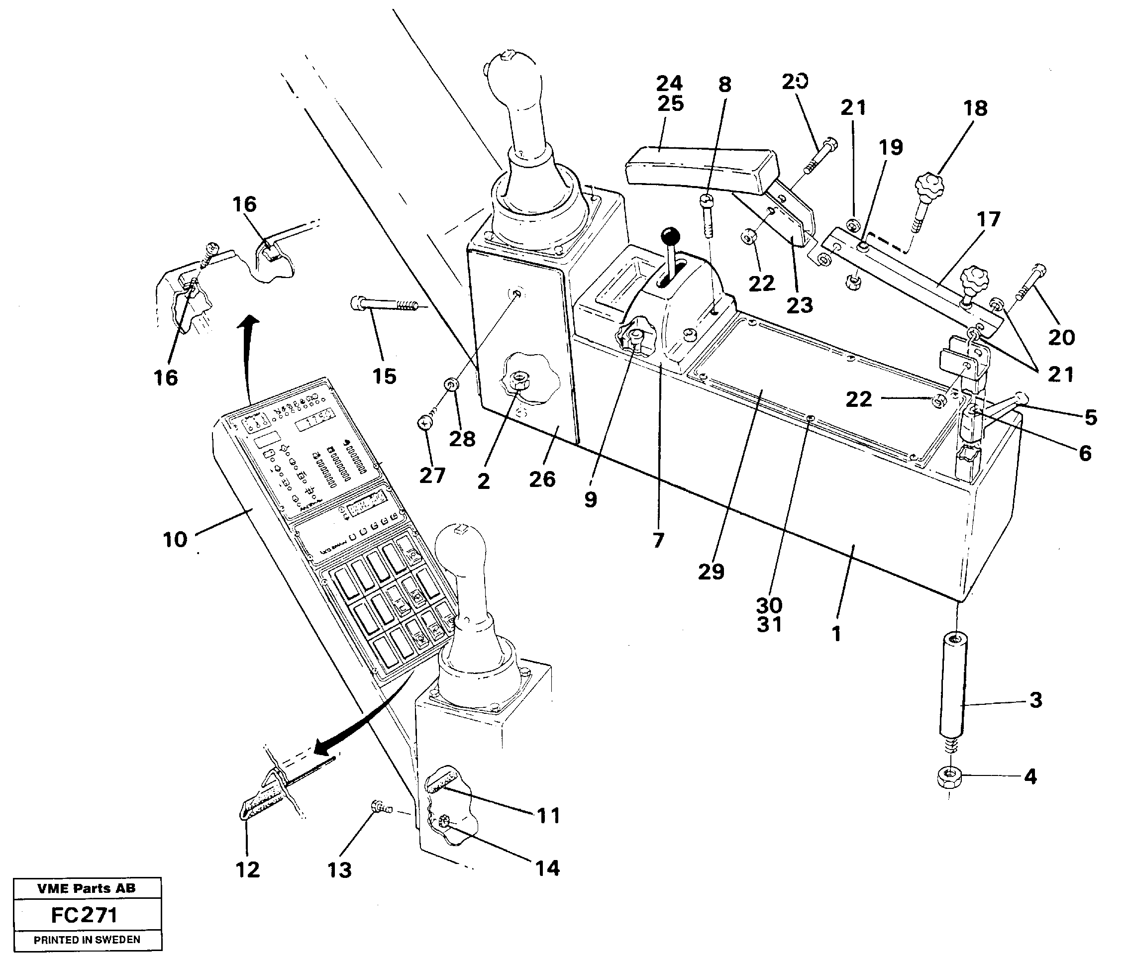 Side panel,right — volvo parts diagram