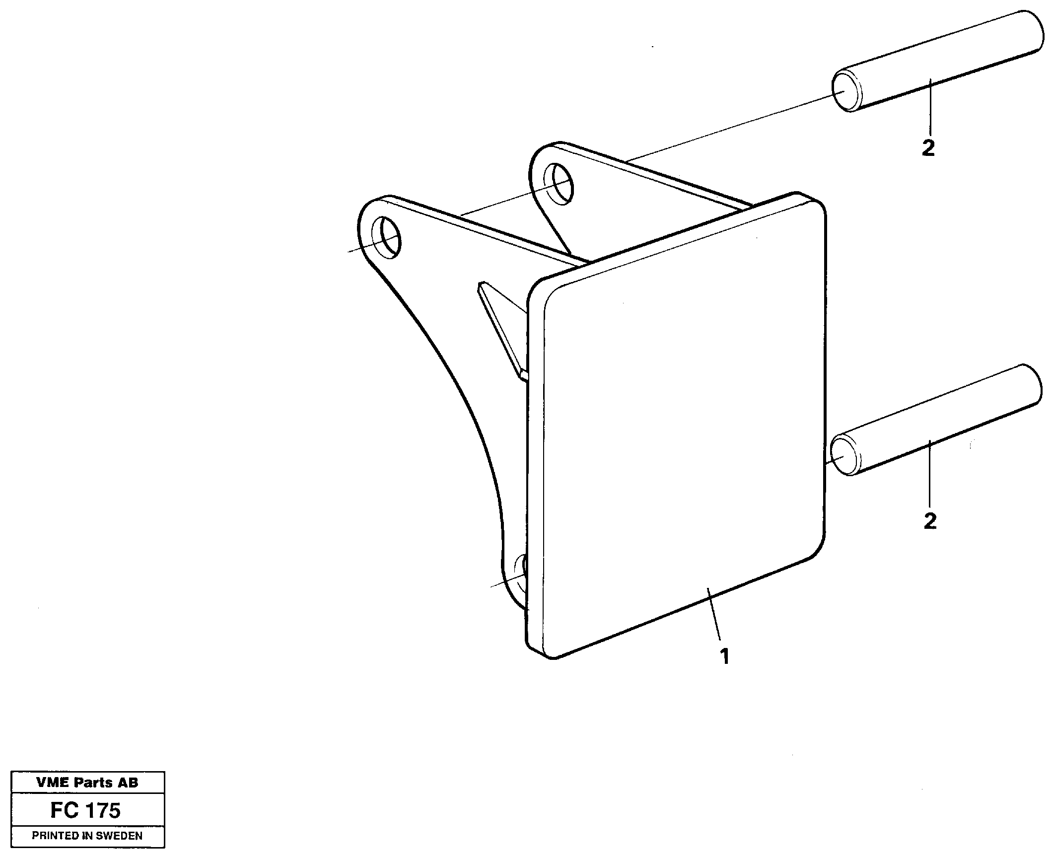 Hammer plate  14258943 — volvo parts diagram