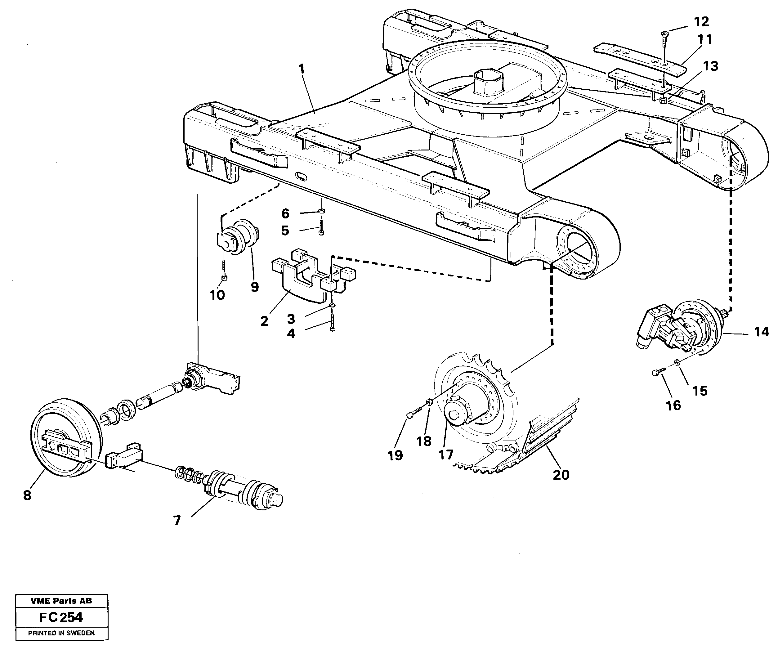 Undercarriage — volvo parts diagram