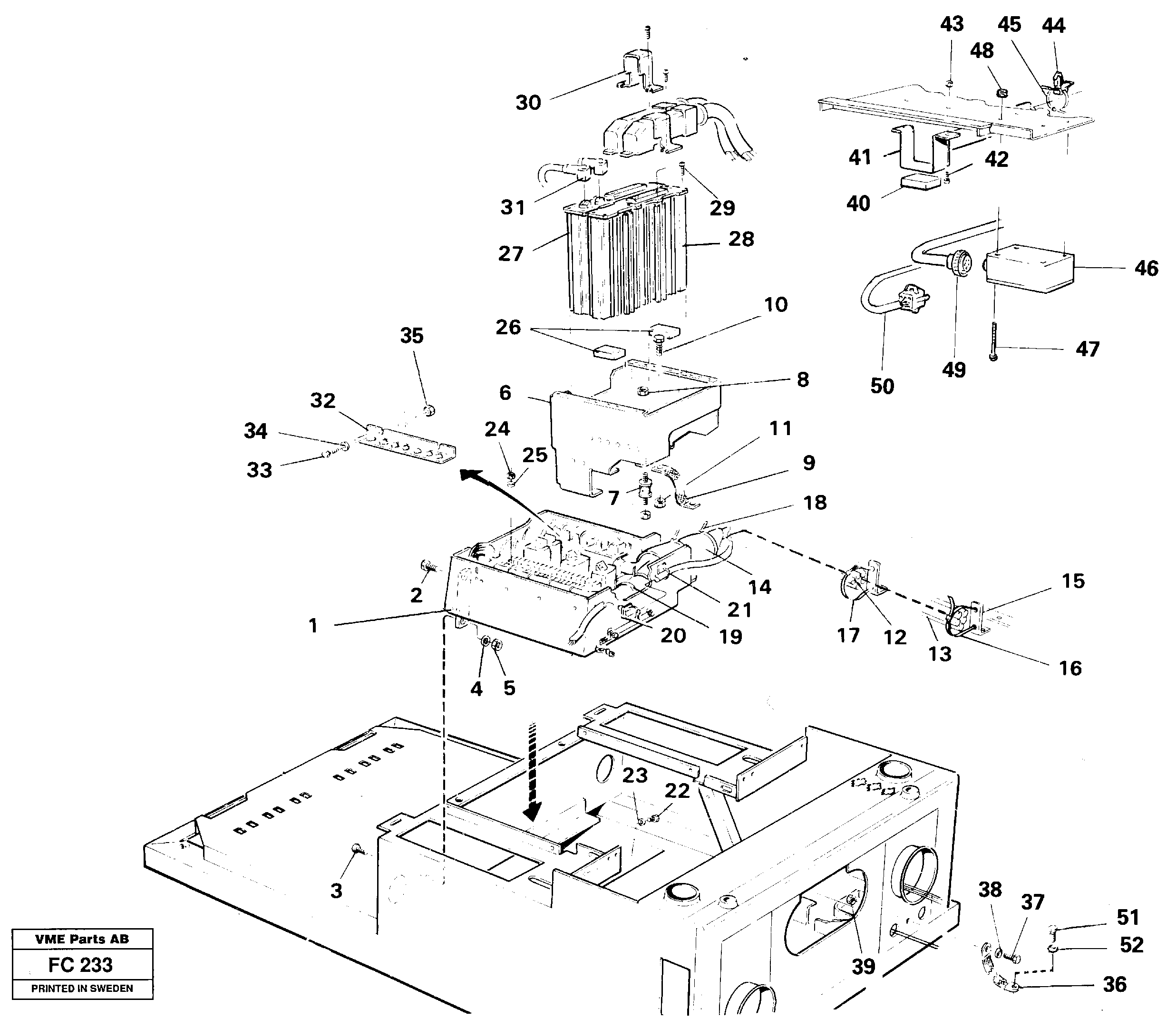 Electric installation on driver's seat — volvo parts diagram