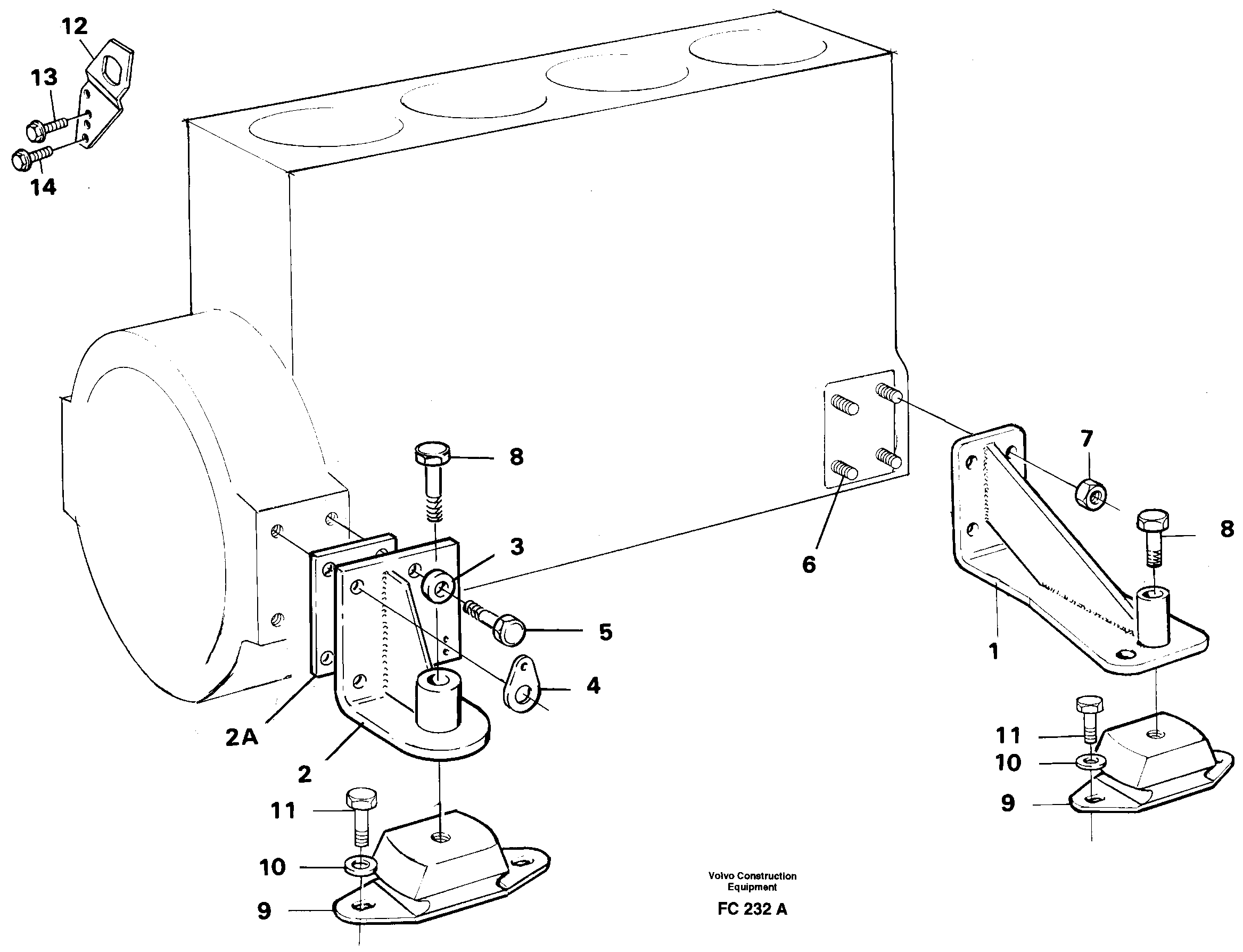 Engine mounting — volvo parts diagram