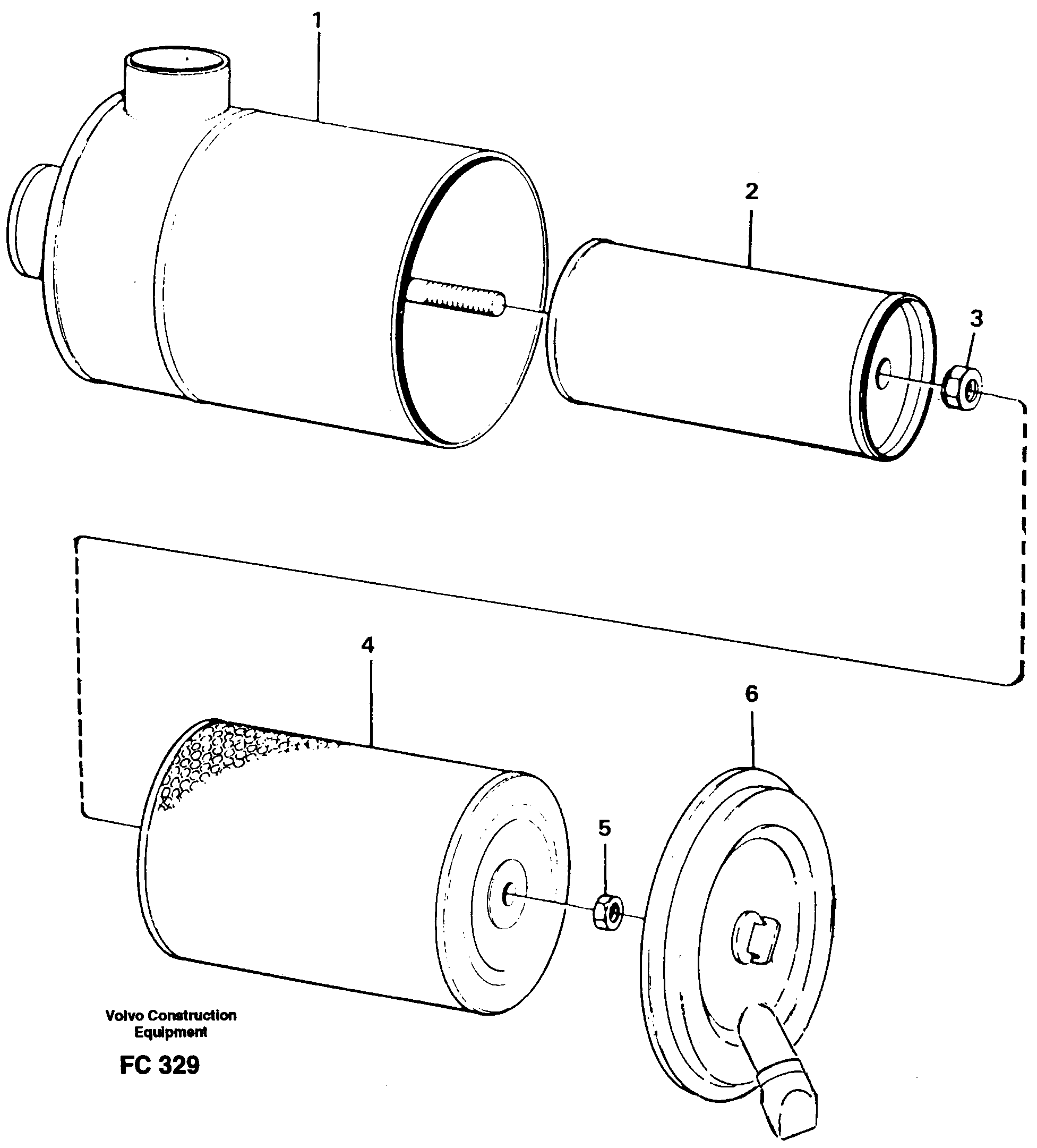 Air filter — volvo parts diagram