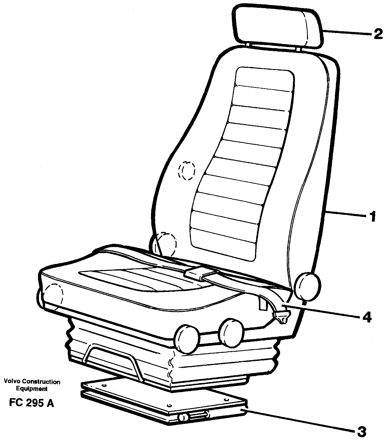 Operator seat Viking — volvo parts diagram