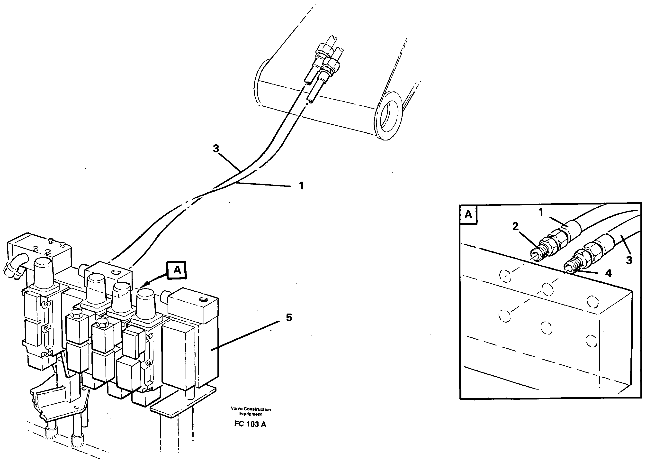 Hydraulic system,bucket — volvo parts diagram