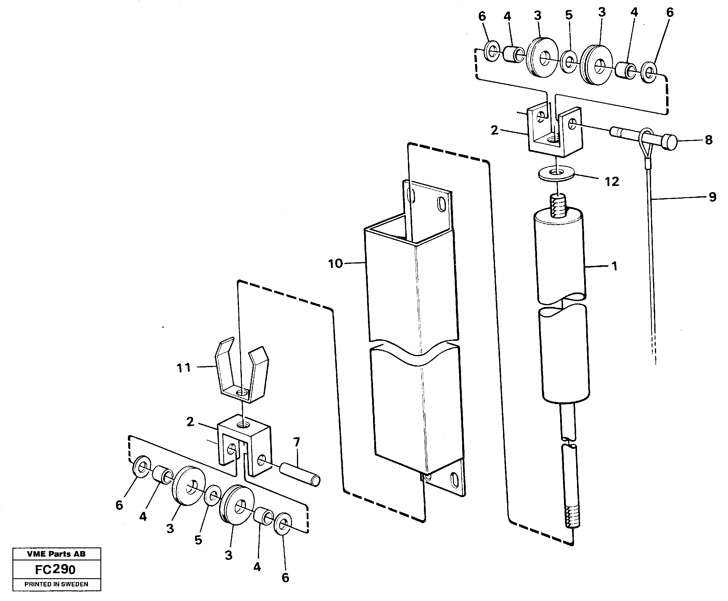 Window lifts — volvo parts diagram