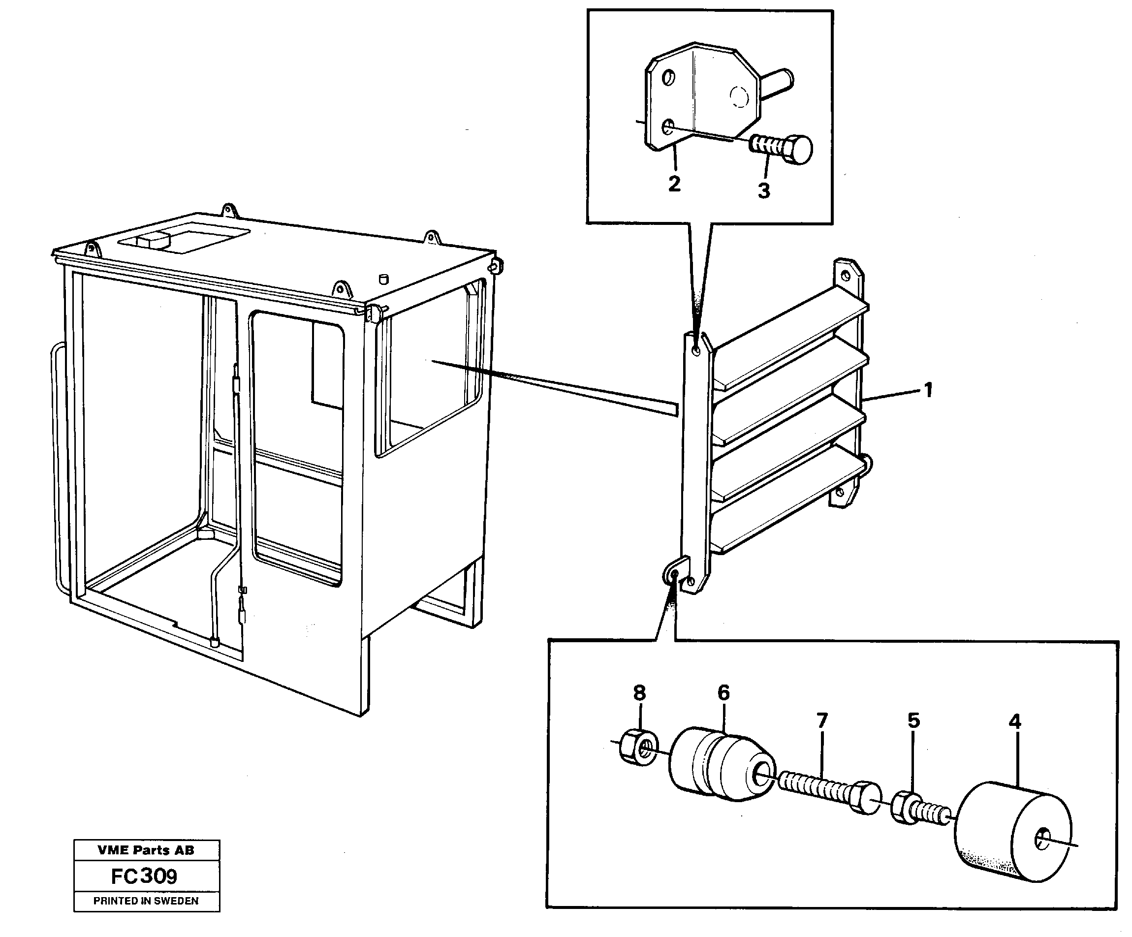 Jalusi,rear window  14250379 — volvo parts diagram