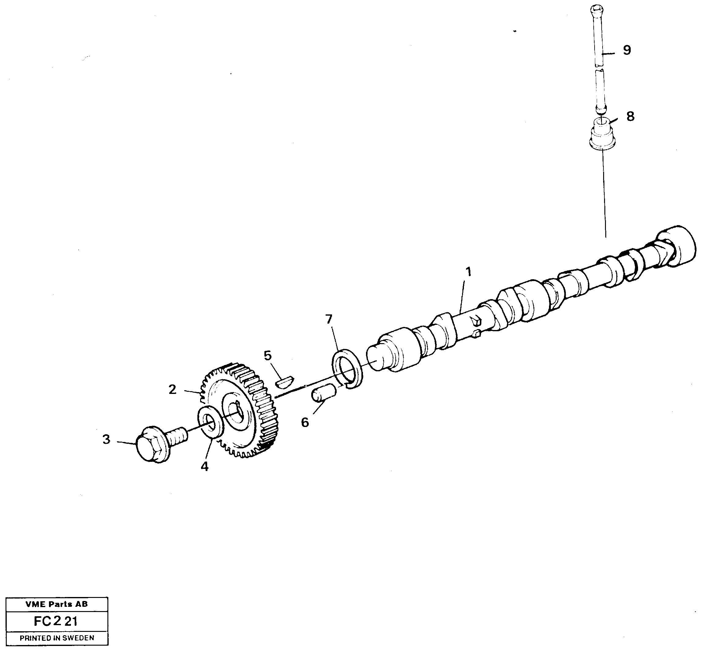 Camshaft — volvo parts diagram