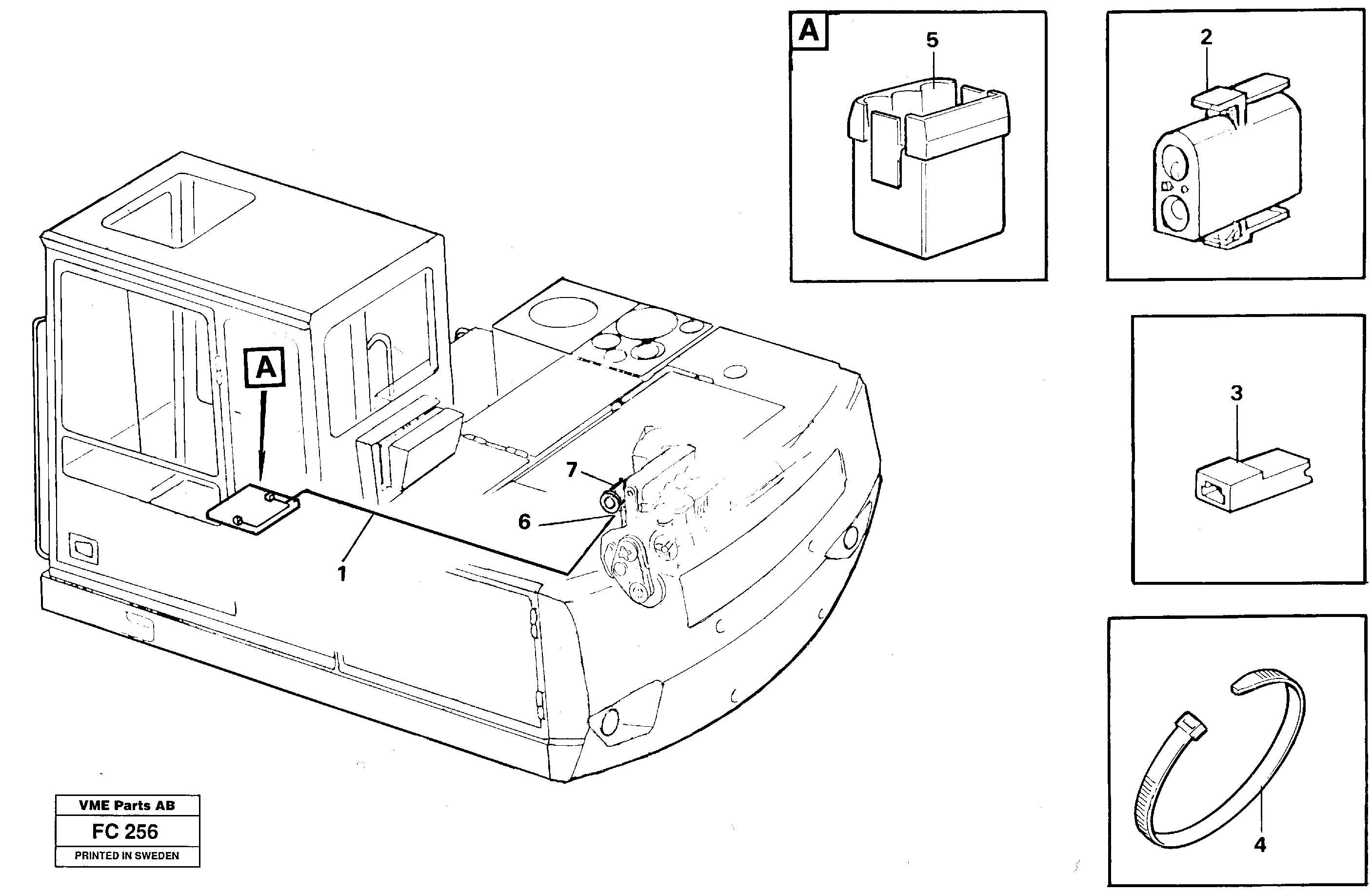 Electric installation for compressor  14261038 — volvo parts diagram