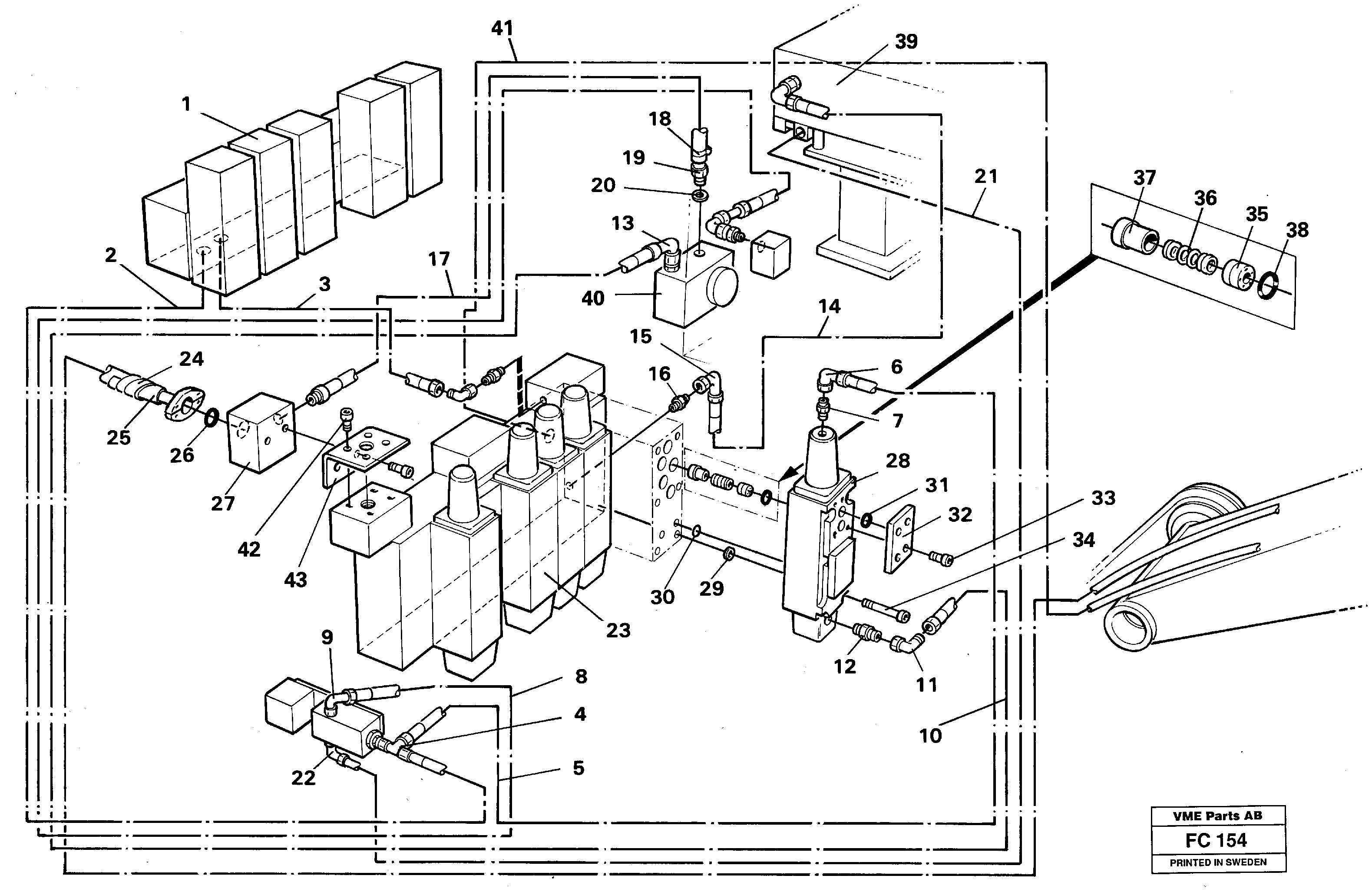 Hammer,base maskin  14258385 — volvo parts diagram