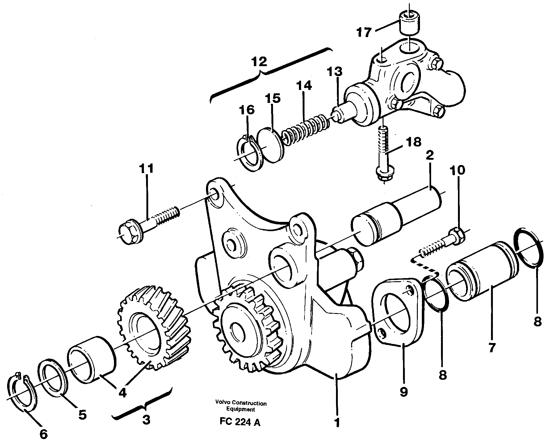 Oil pump — volvo parts diagram