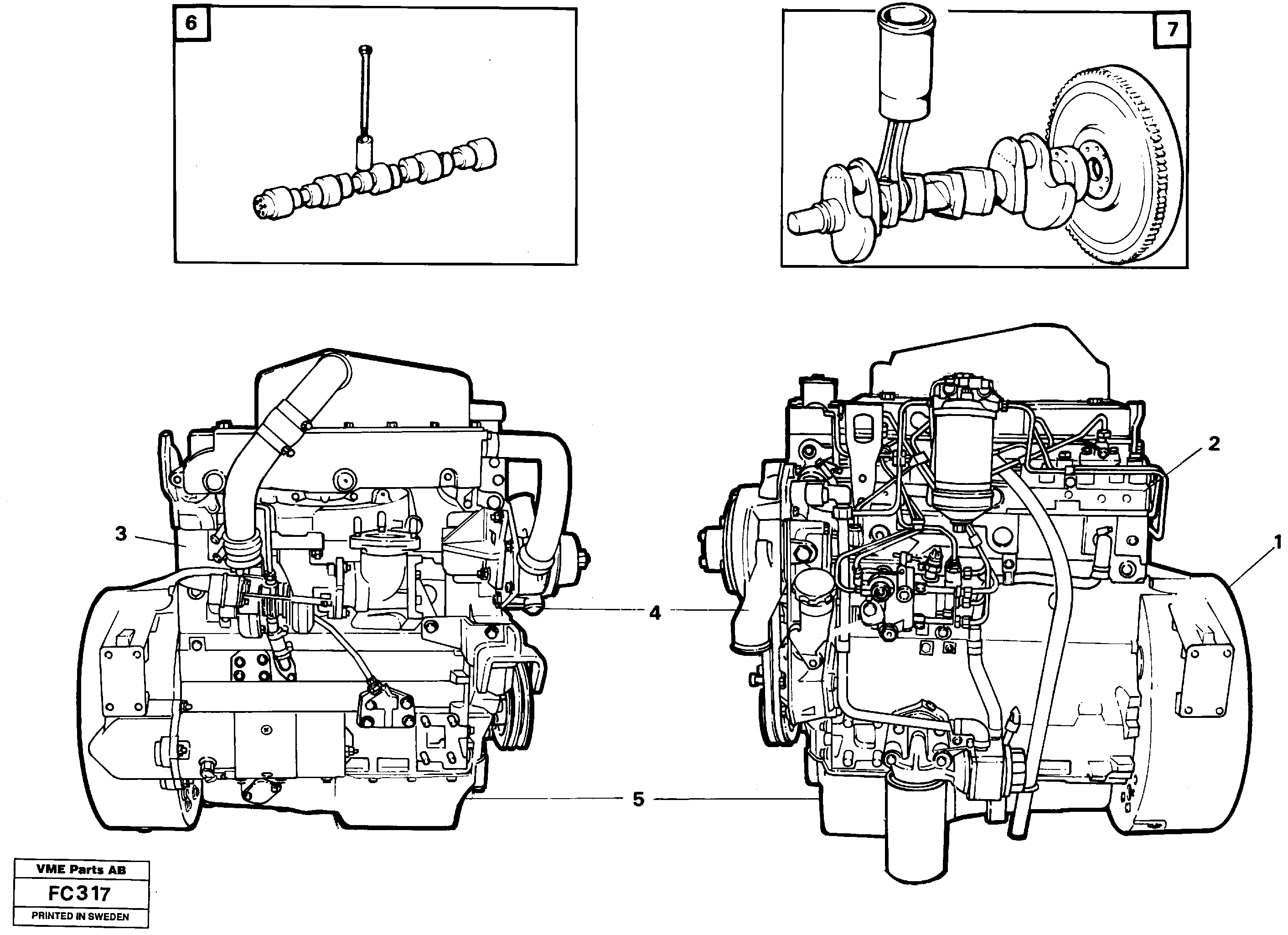 Engine  TD40KC — volvo parts diagram