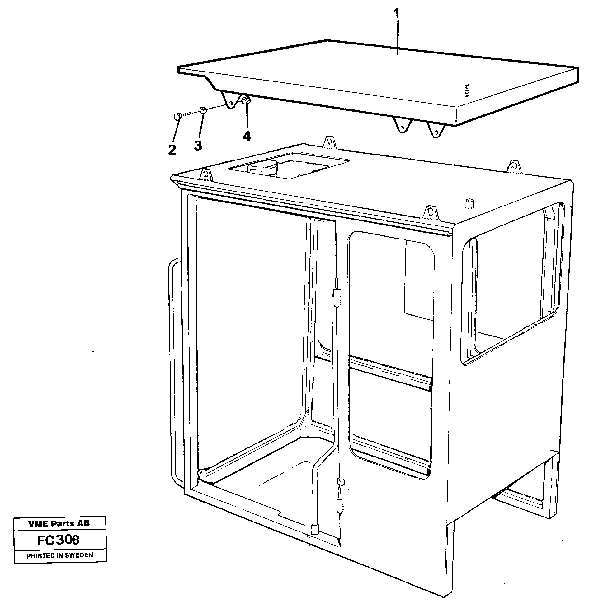 Tropic roof  14244815 — volvo parts diagram