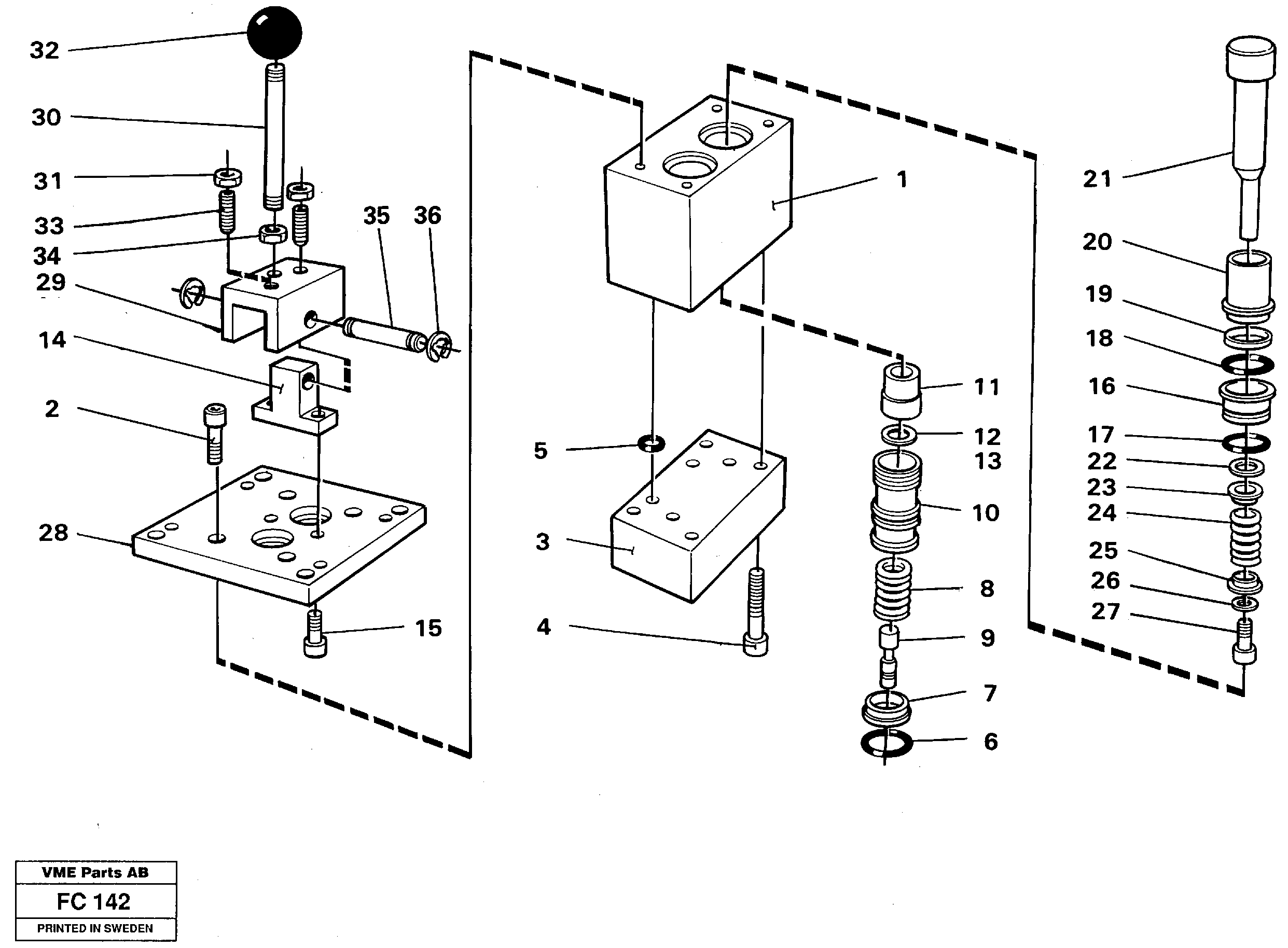 Control pressure valve — volvo parts diagram