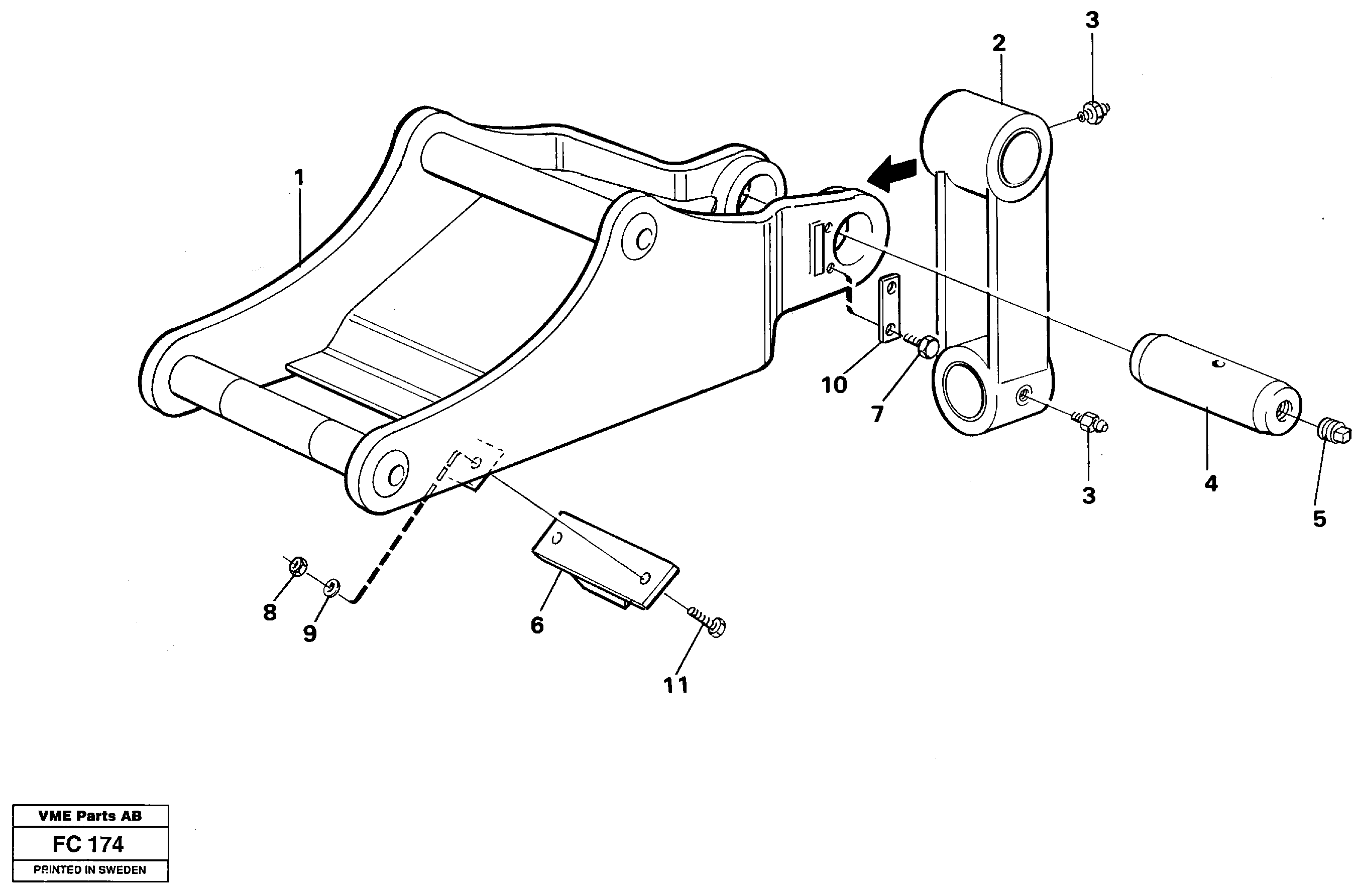 Clamshell rest  14259271 — volvo parts diagram