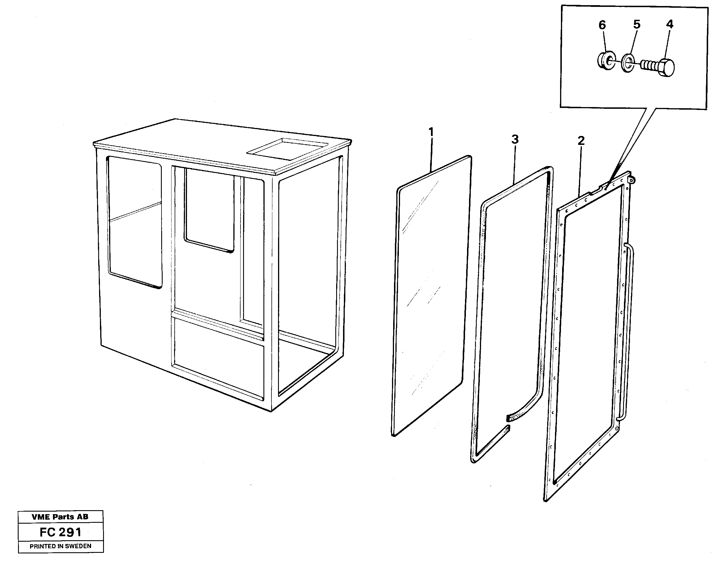 Entire windscreen  14262514 — volvo parts diagram