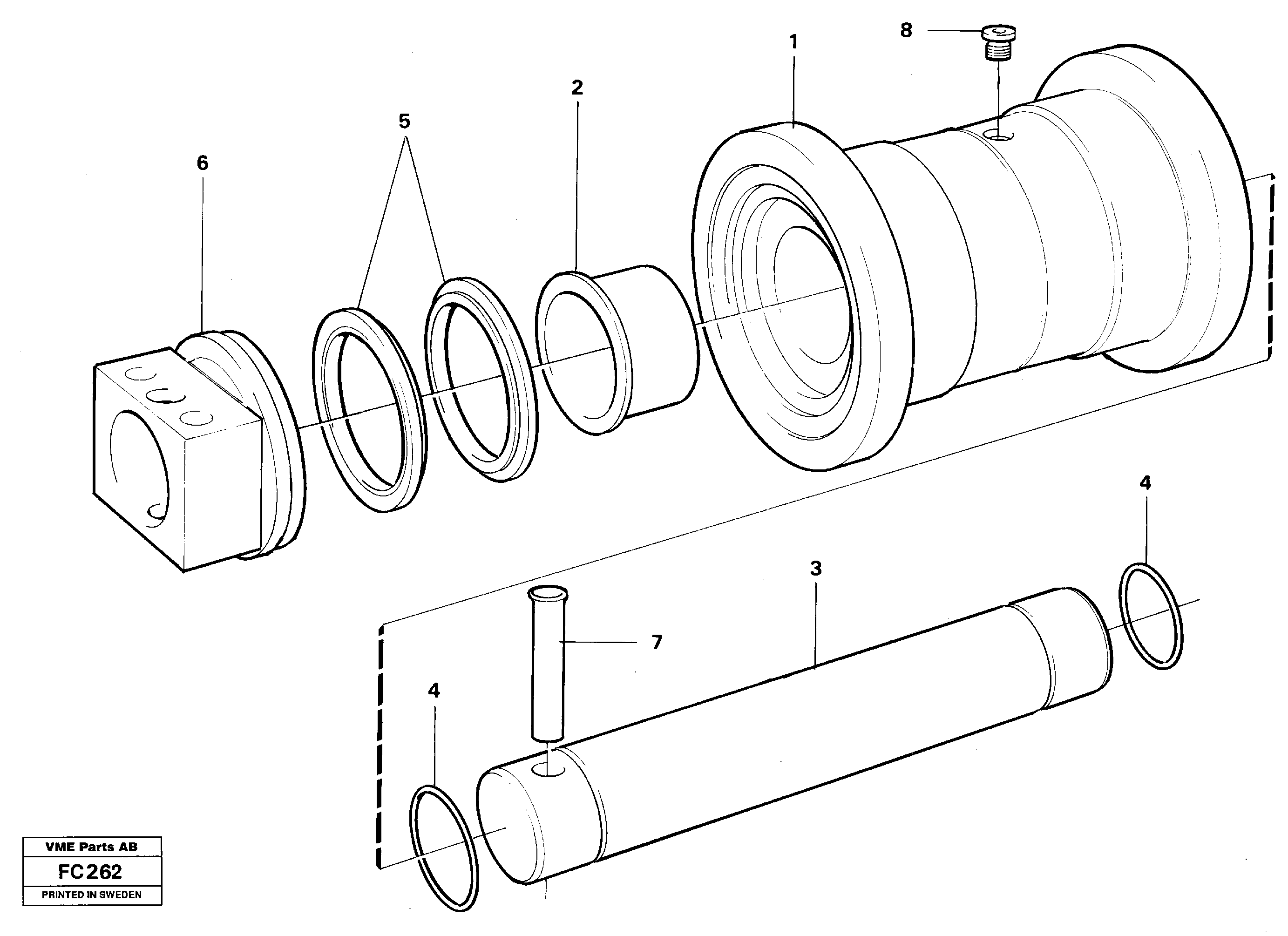 Bottom roller — volvo parts diagram