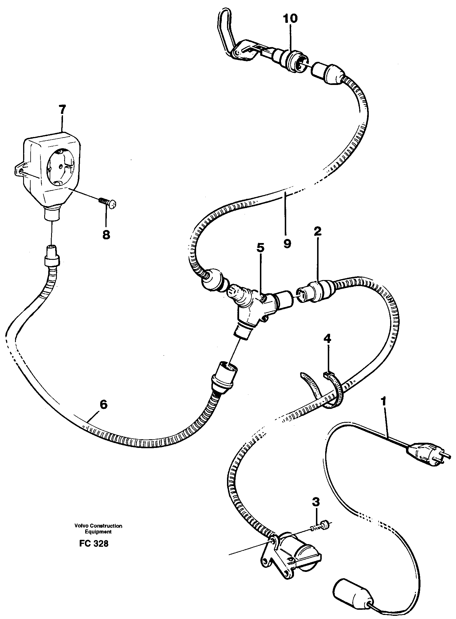 Heater outlet  14259335 — volvo parts diagram
