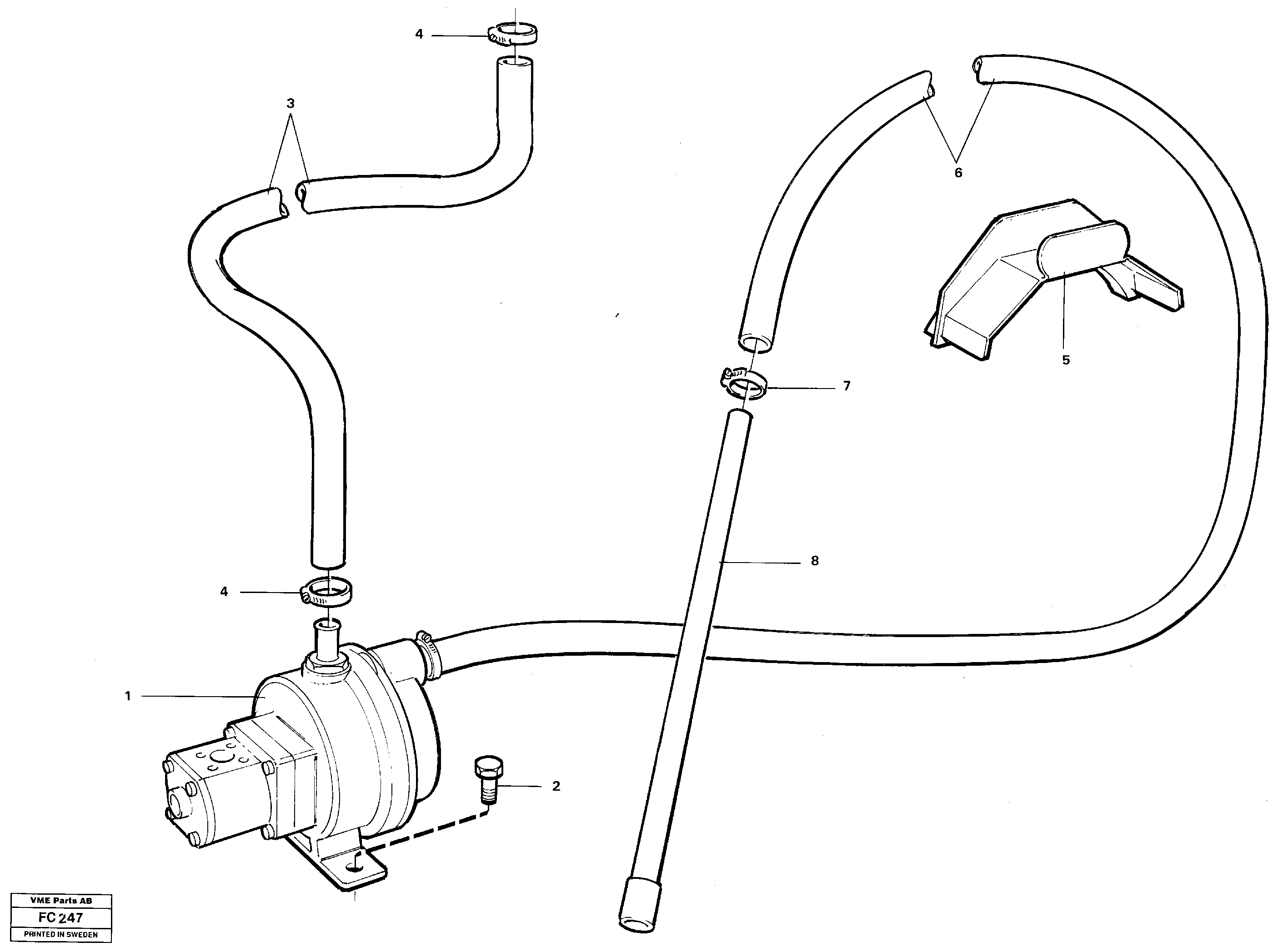 Fuel filling pump, el. — volvo parts diagram