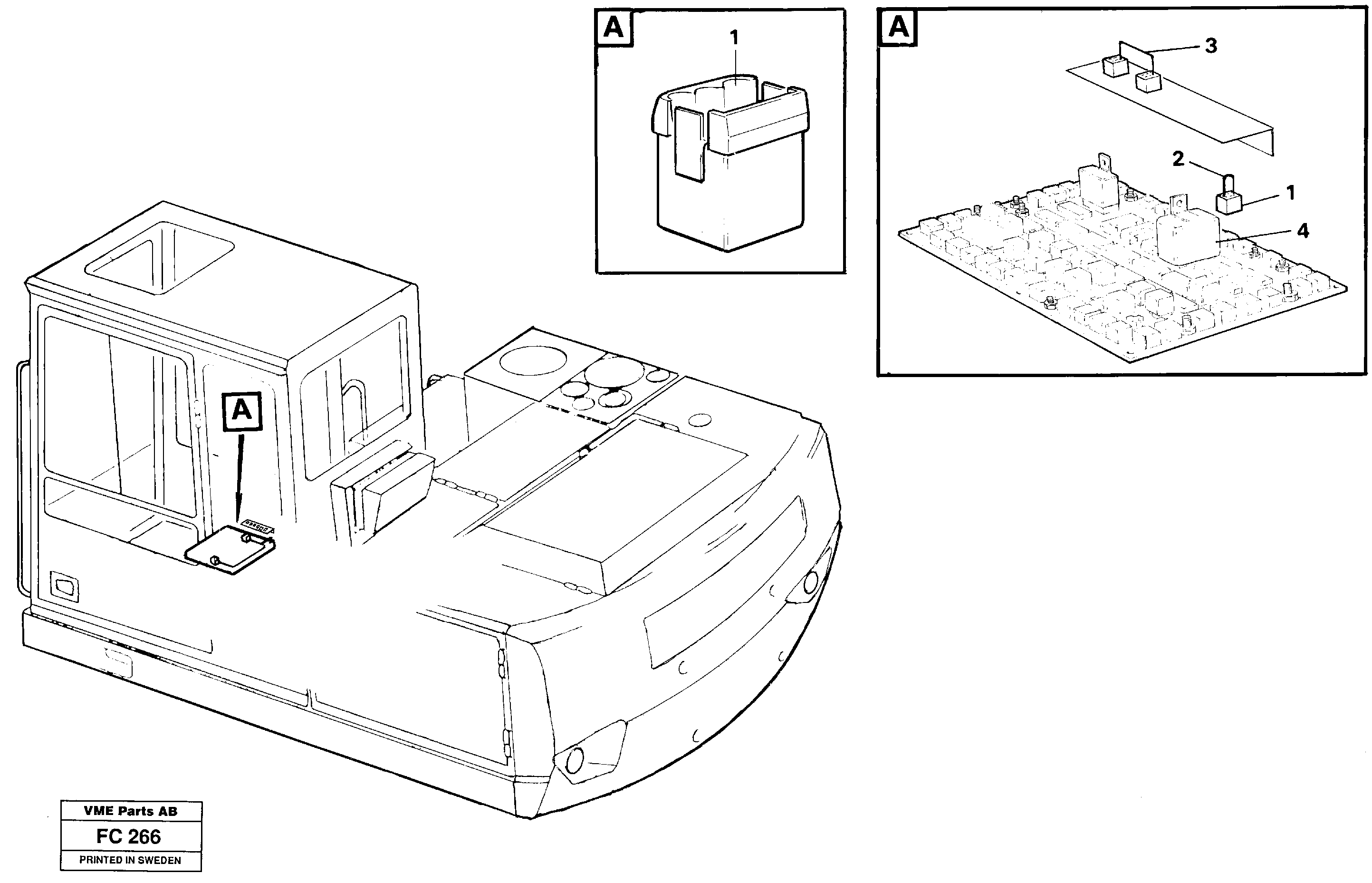 Electric installation for hydraulic hammer  14258385 — volvo parts diagram